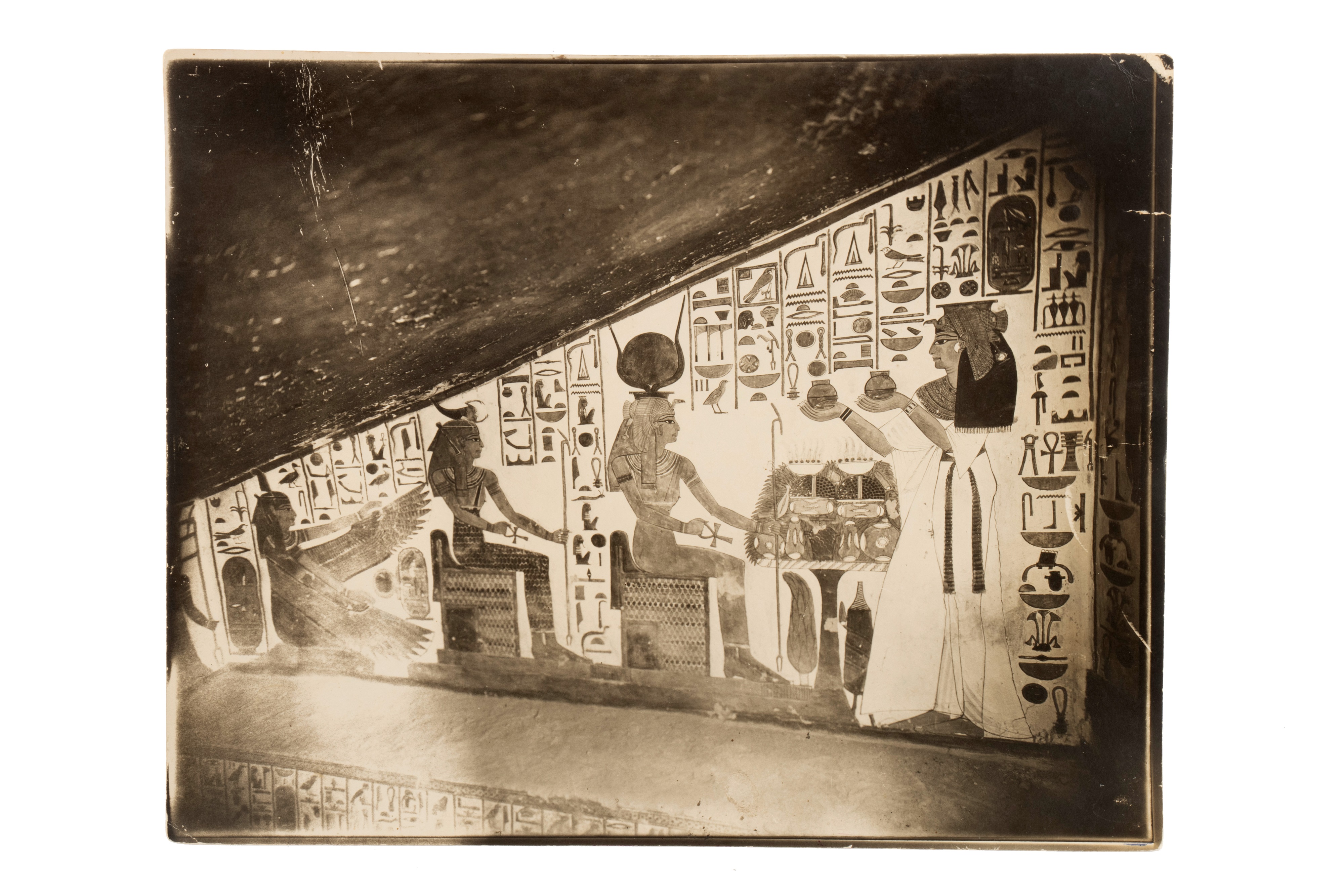 A Collection of 8 Silver Gelatin Photographs of Egypt & Egyptian tombs, - Image 16 of 17