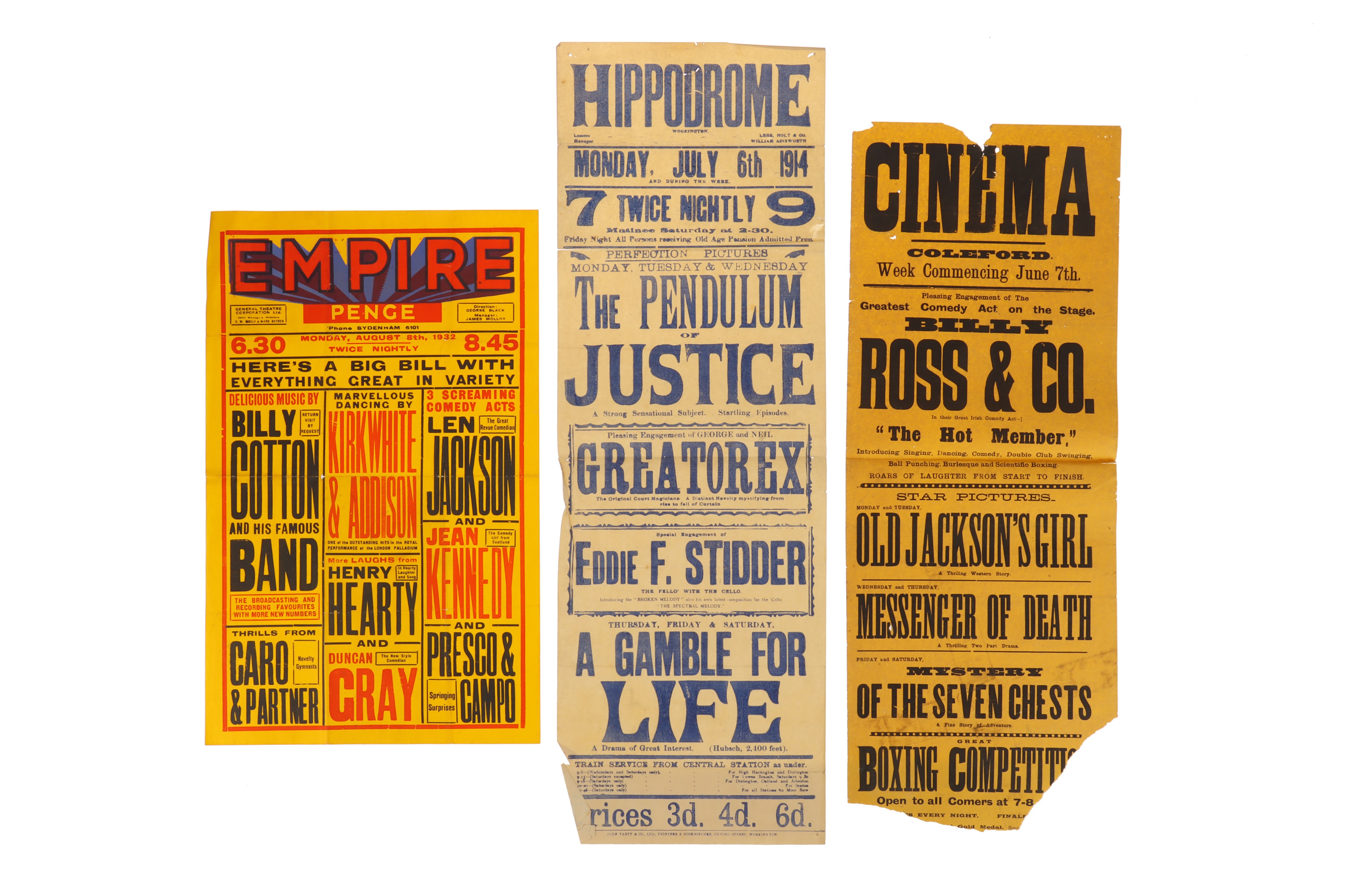 Collection of 20 Early Entertainment Posters, - Image 9 of 14