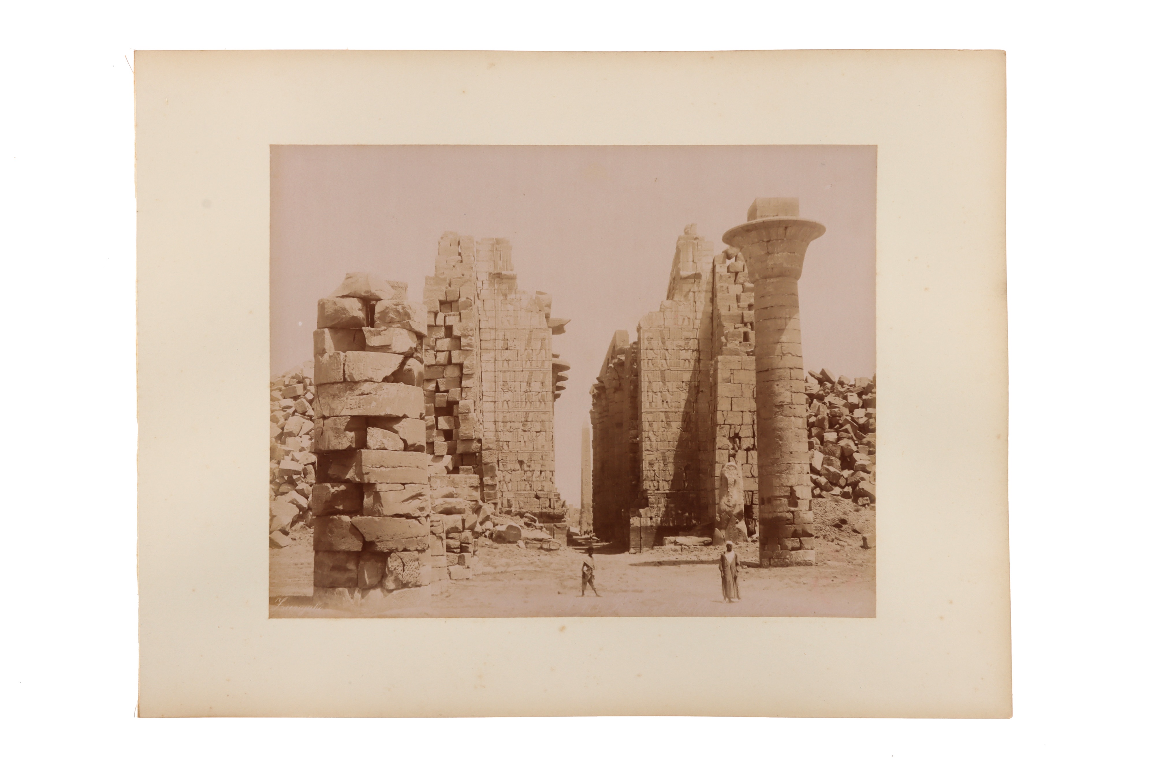 A Good Collection of 44 Egyptian Albumen Photographs, - Image 10 of 37