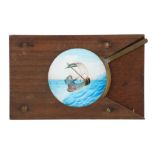 Magic Lantern Slide, Couple in a Boat,