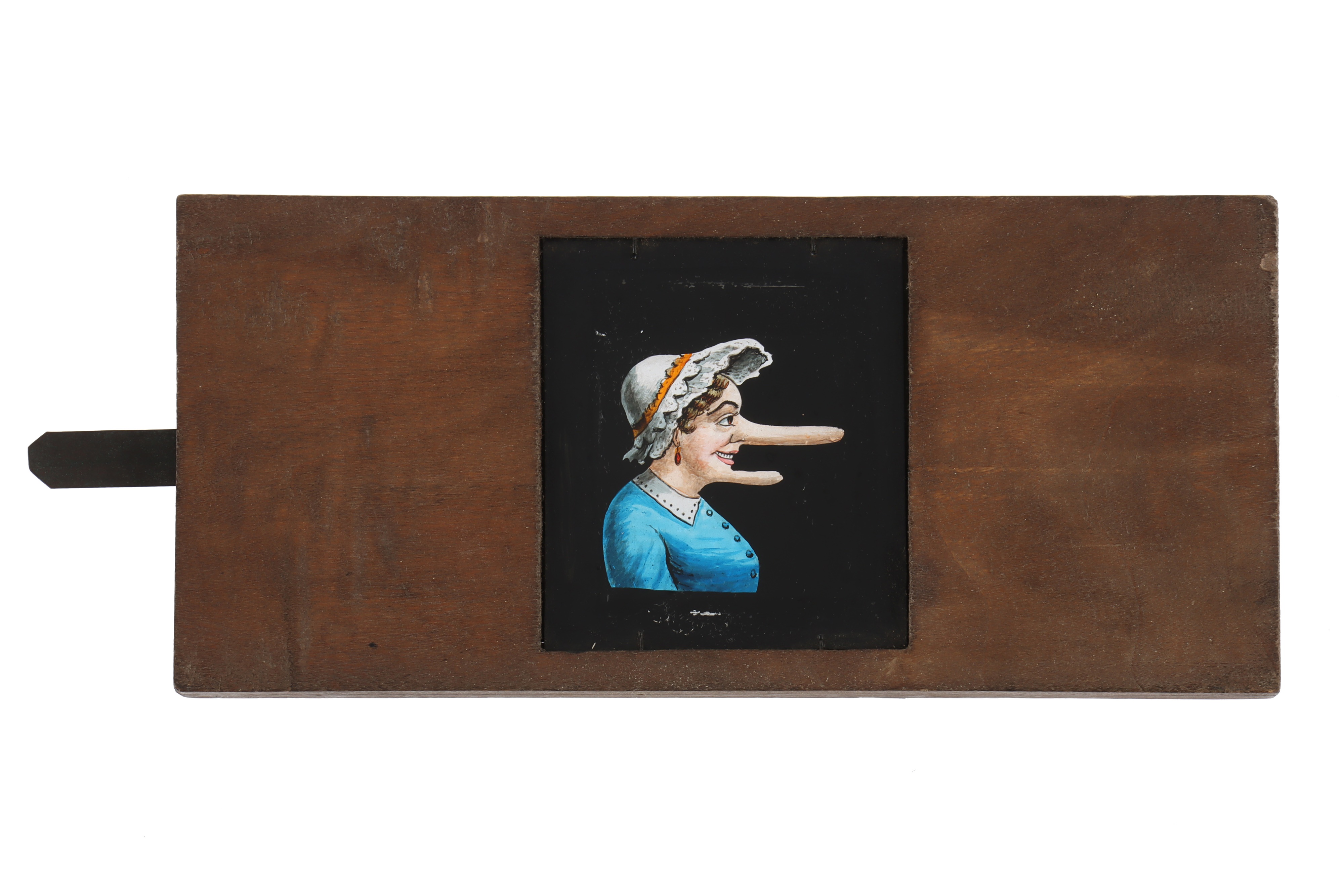 Magic Lantern Slide of a Woman with Growing Chin & Nose, - Image 3 of 3