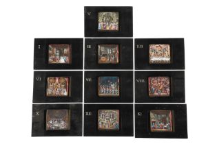 An Unusual Set of 10 French ‘Cinderella’ Magic Lantern Slides.