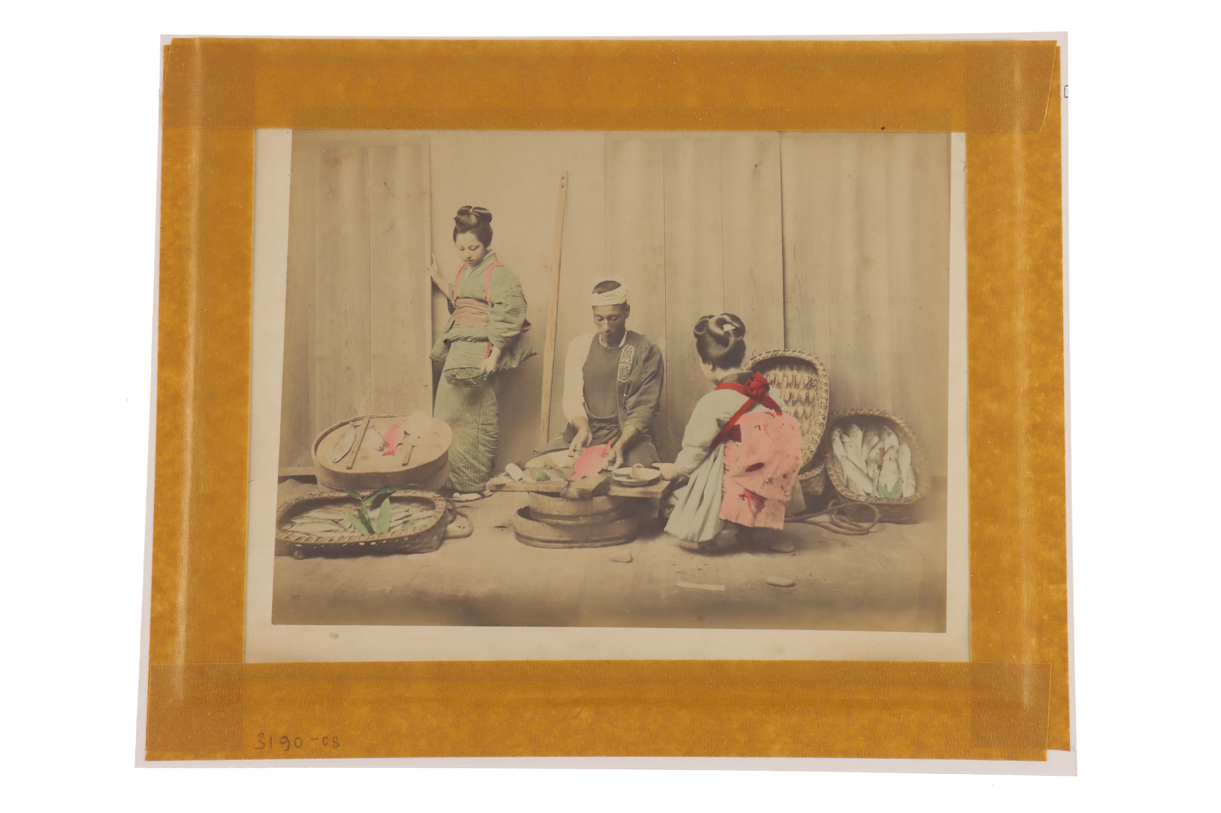 Japan. Sumo Wrestling, Albumen Print, - Image 3 of 3