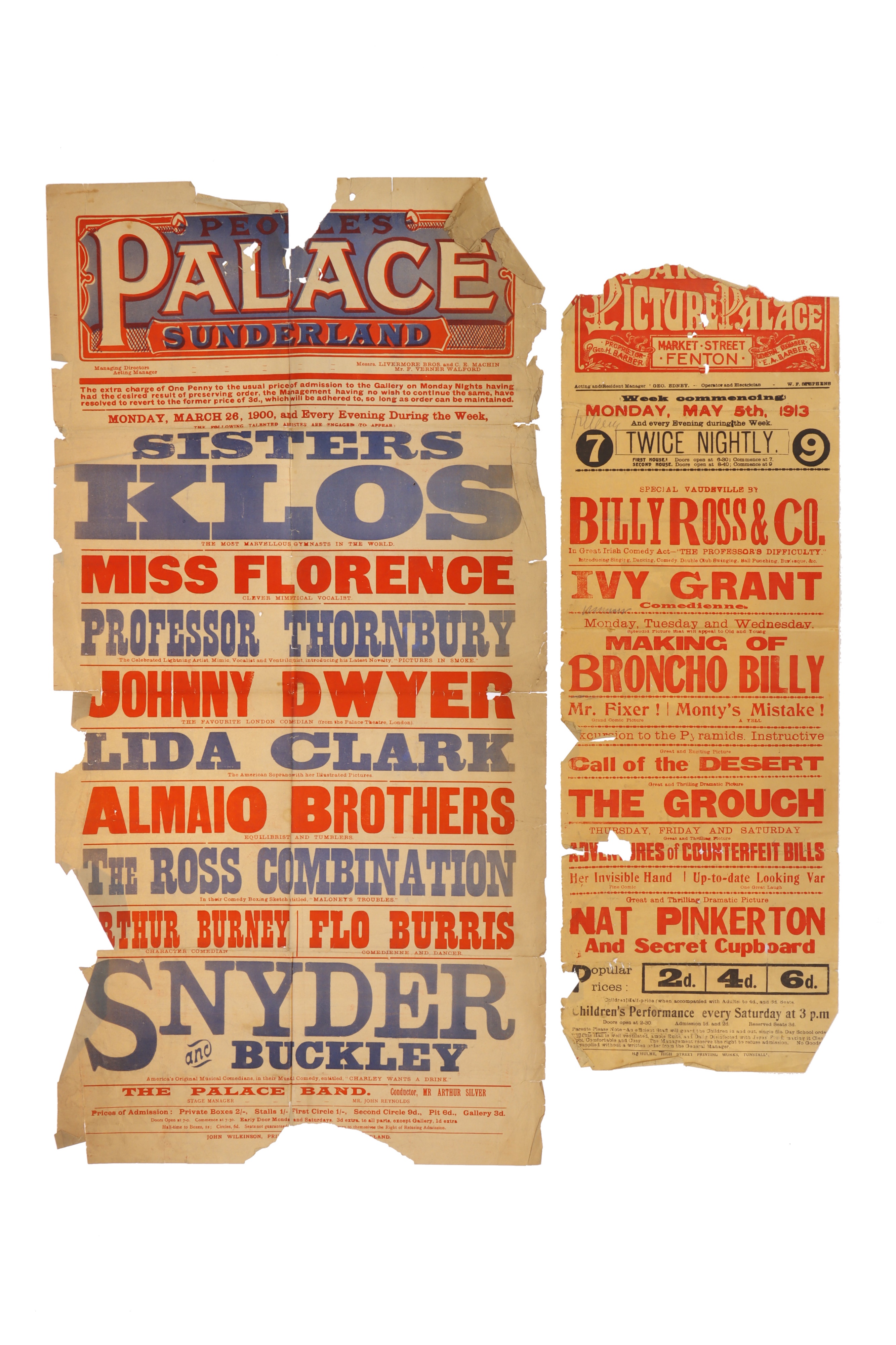Collection of 20 Early Entertainment Posters, - Image 5 of 9