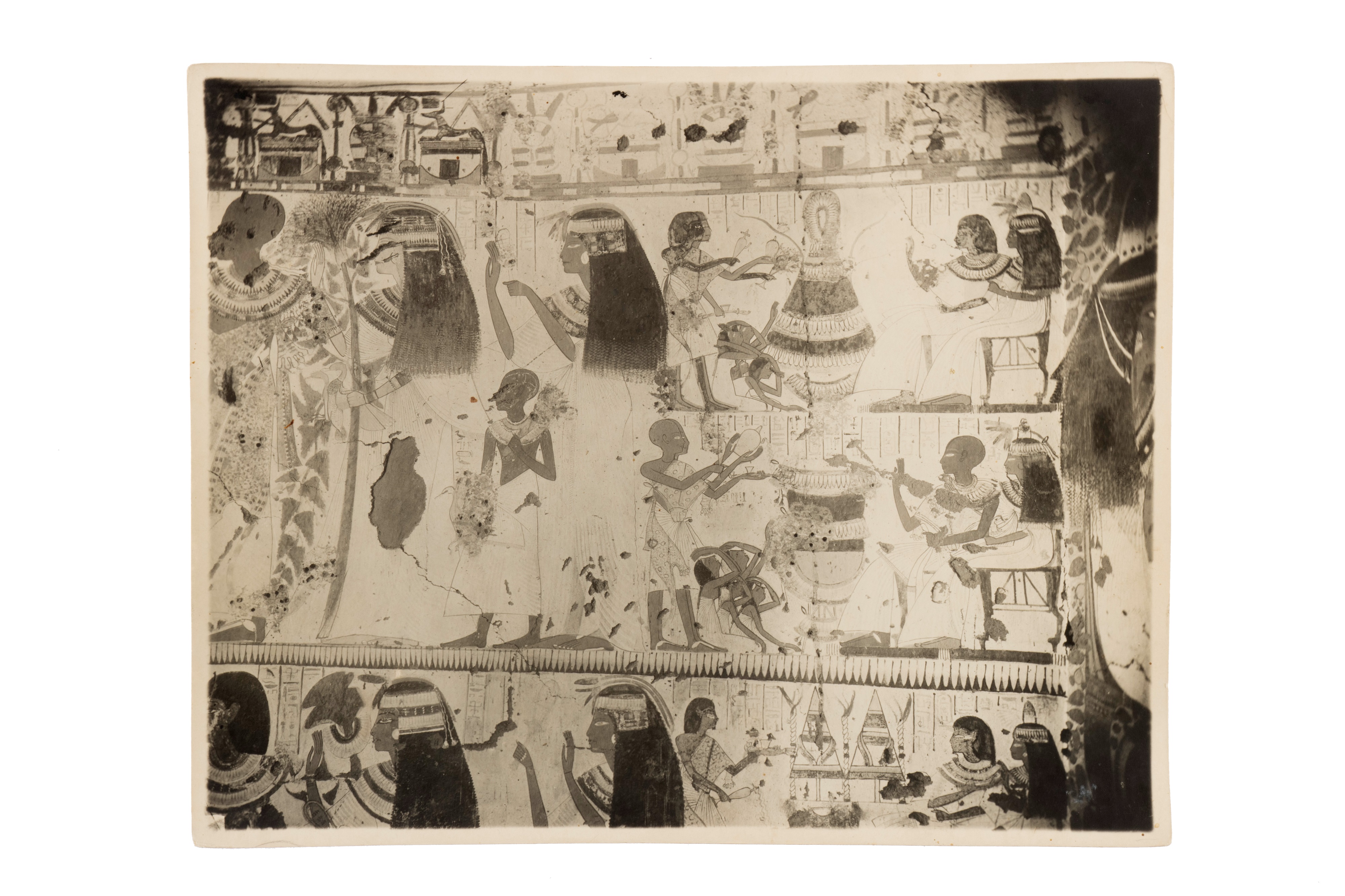 A Collection of 13 Silver Gelatin Photographs of Egypt & Egyptian tombs, - Image 10 of 27