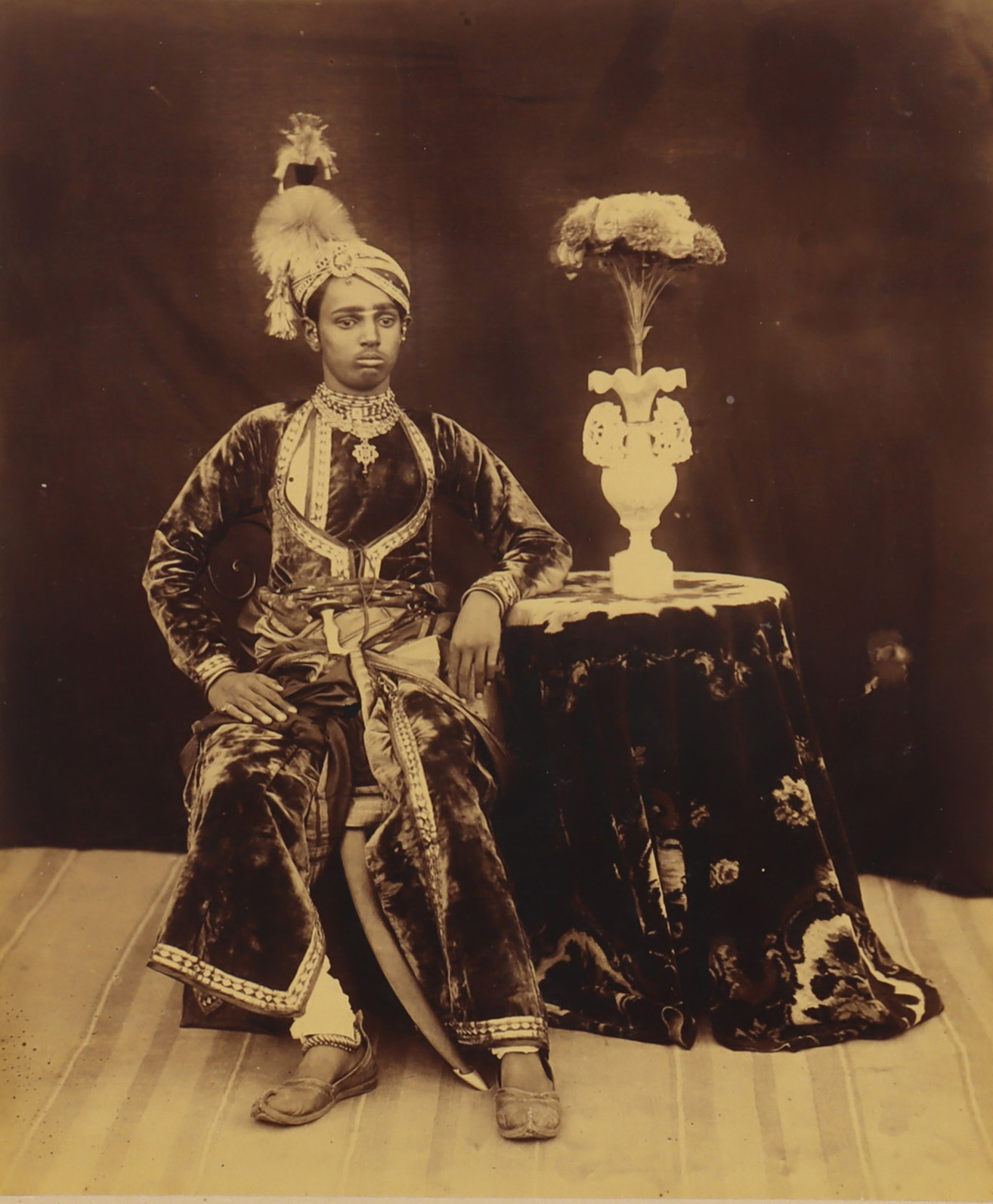 India. The Maharawal of Baria c1875.