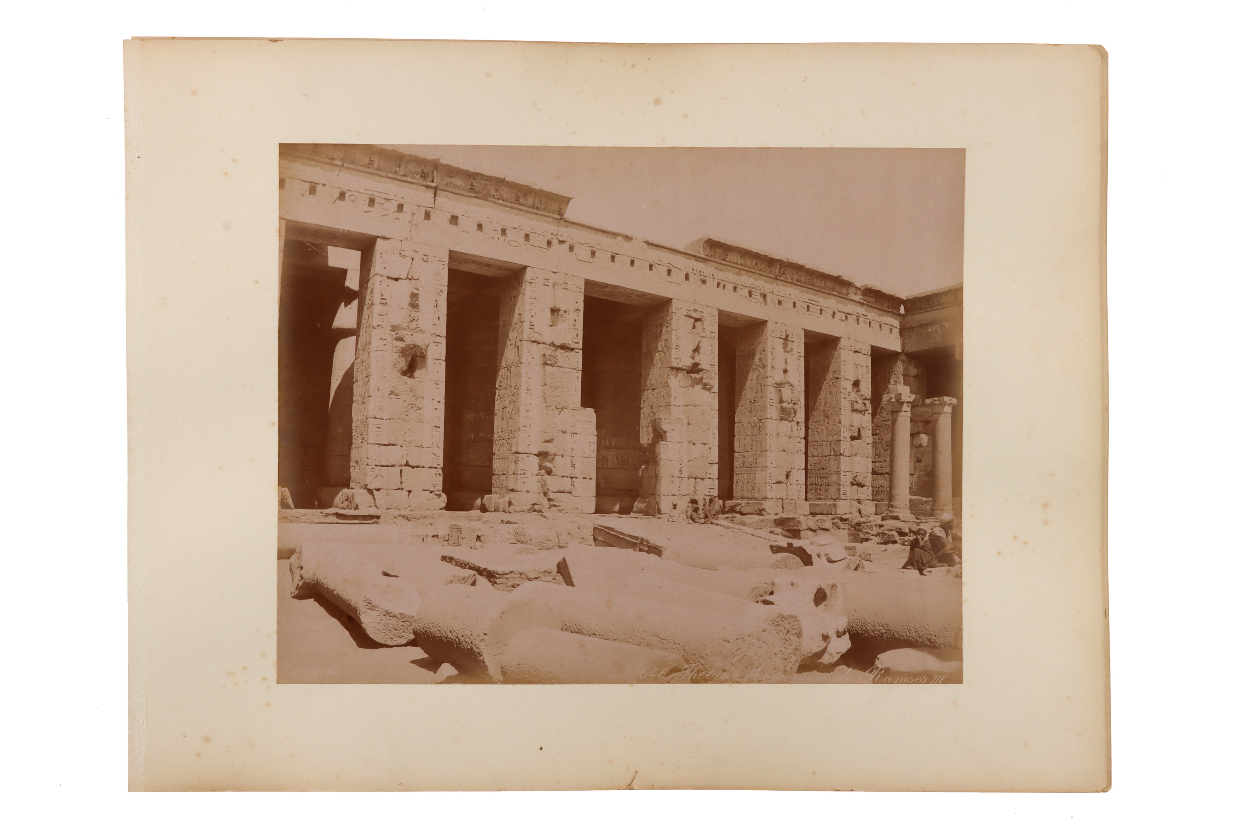 A Good Collection of 44 Egyptian Albumen Photographs, - Image 20 of 37