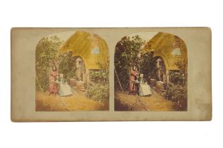 T. R. Williams Stereocard, Scenes in Our Village, The Village Schoolmistress,