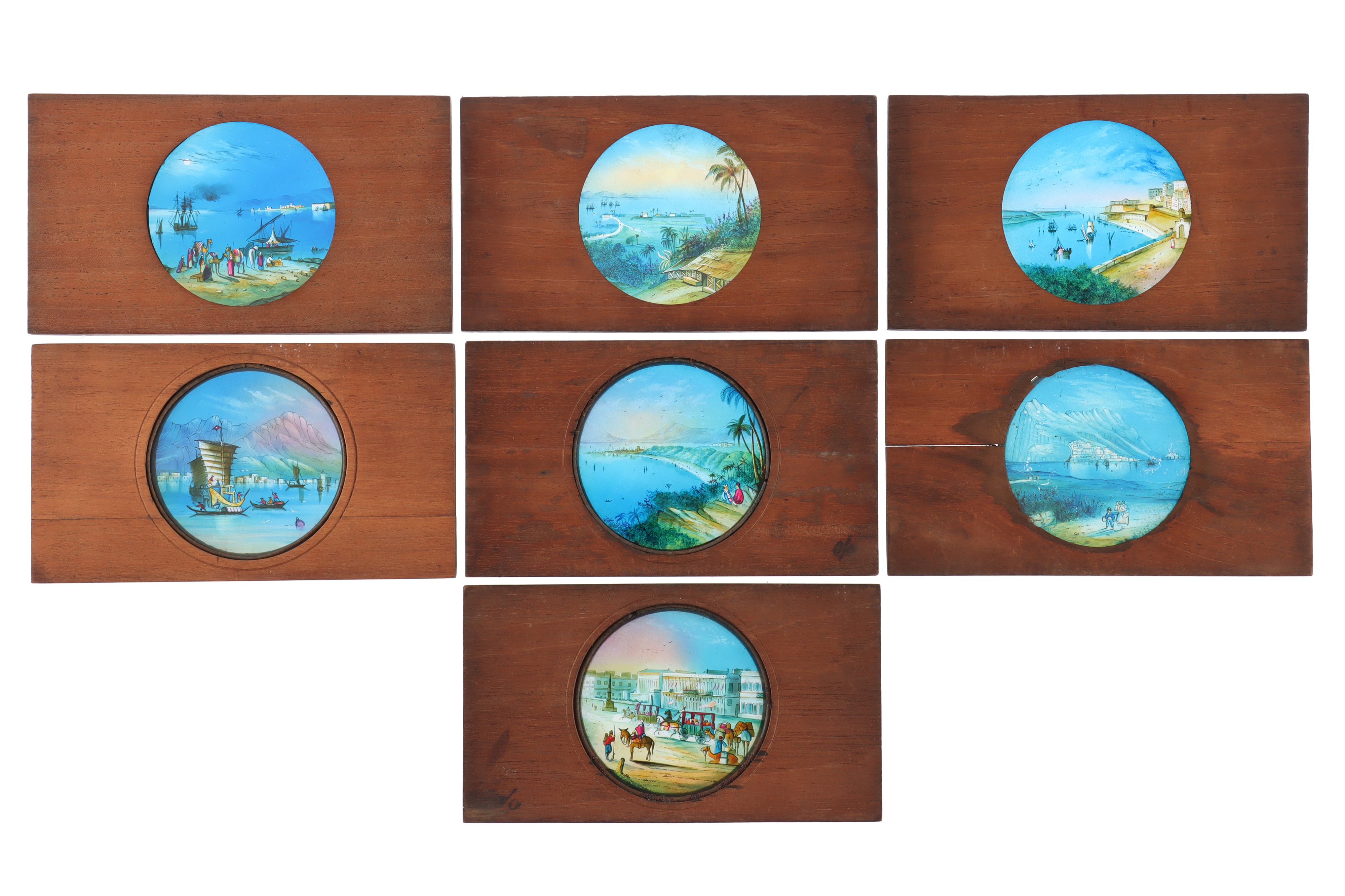 Hand Painted Magic Lantern Slides of Ceylon and Gibraltar, - Image 2 of 2