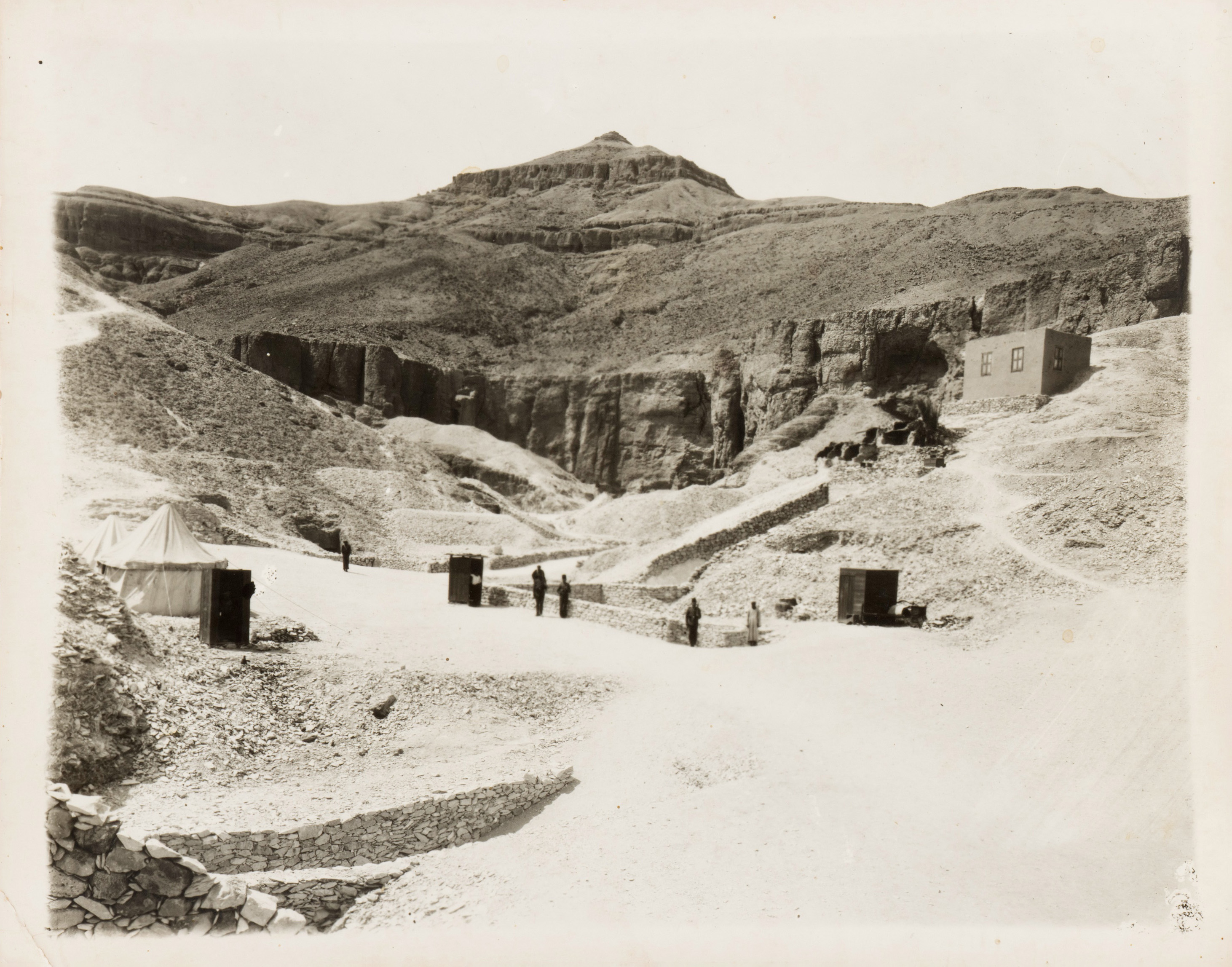 A Silver Gelatin Photograph Showing The Entrance to King Tutankhamun’s Tomb, Egypt,