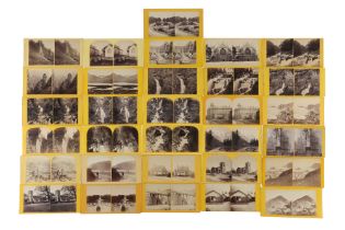 Large Collection of 90 Stereocards,