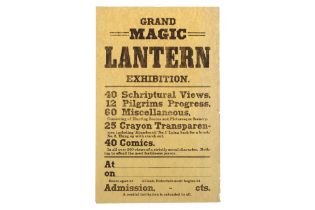 2 Original Period Magic Lantern Lecture Posters,