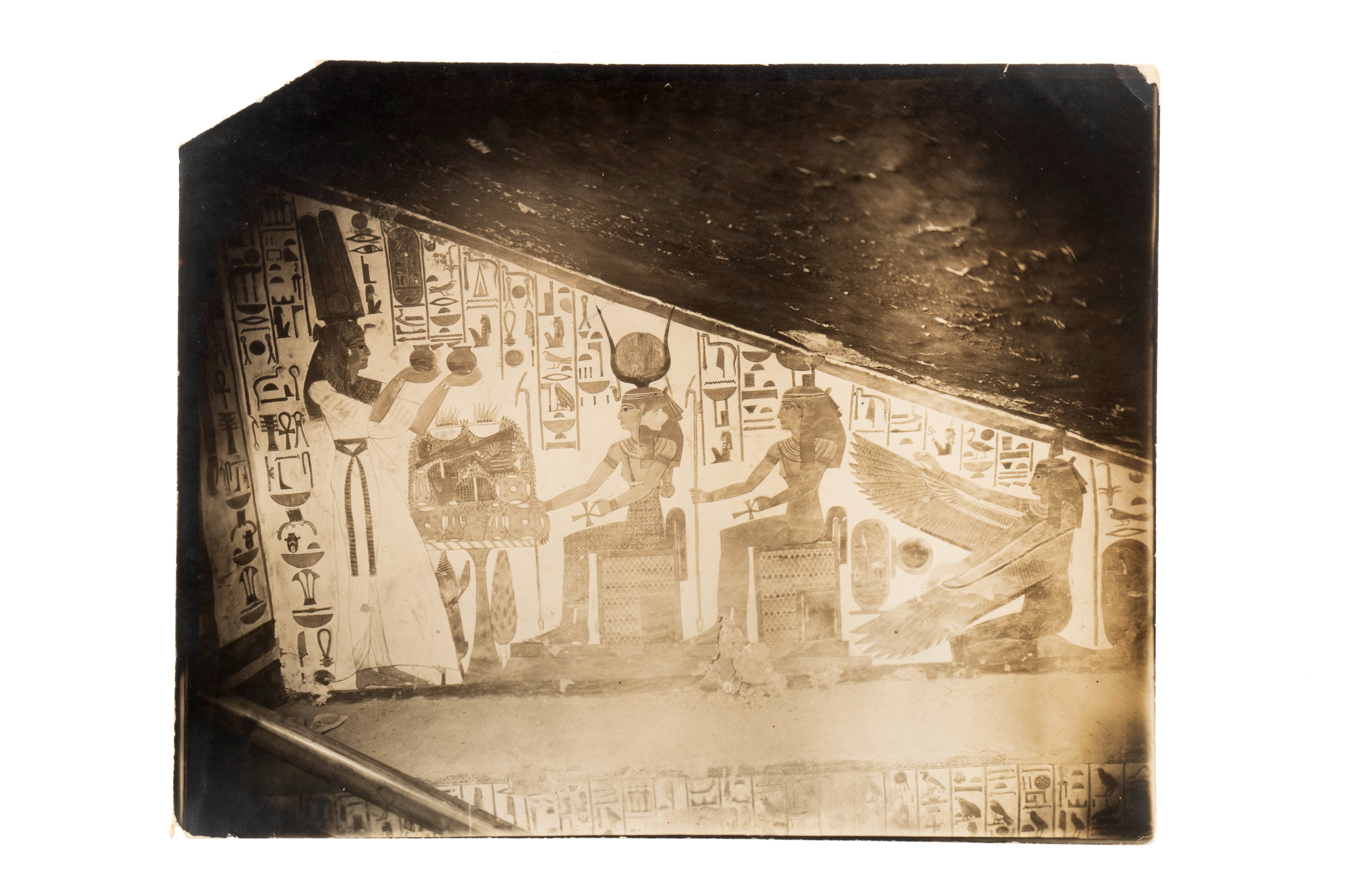 A Collection of 8 Silver Gelatin Photographs of Egypt & Egyptian tombs, - Image 14 of 17