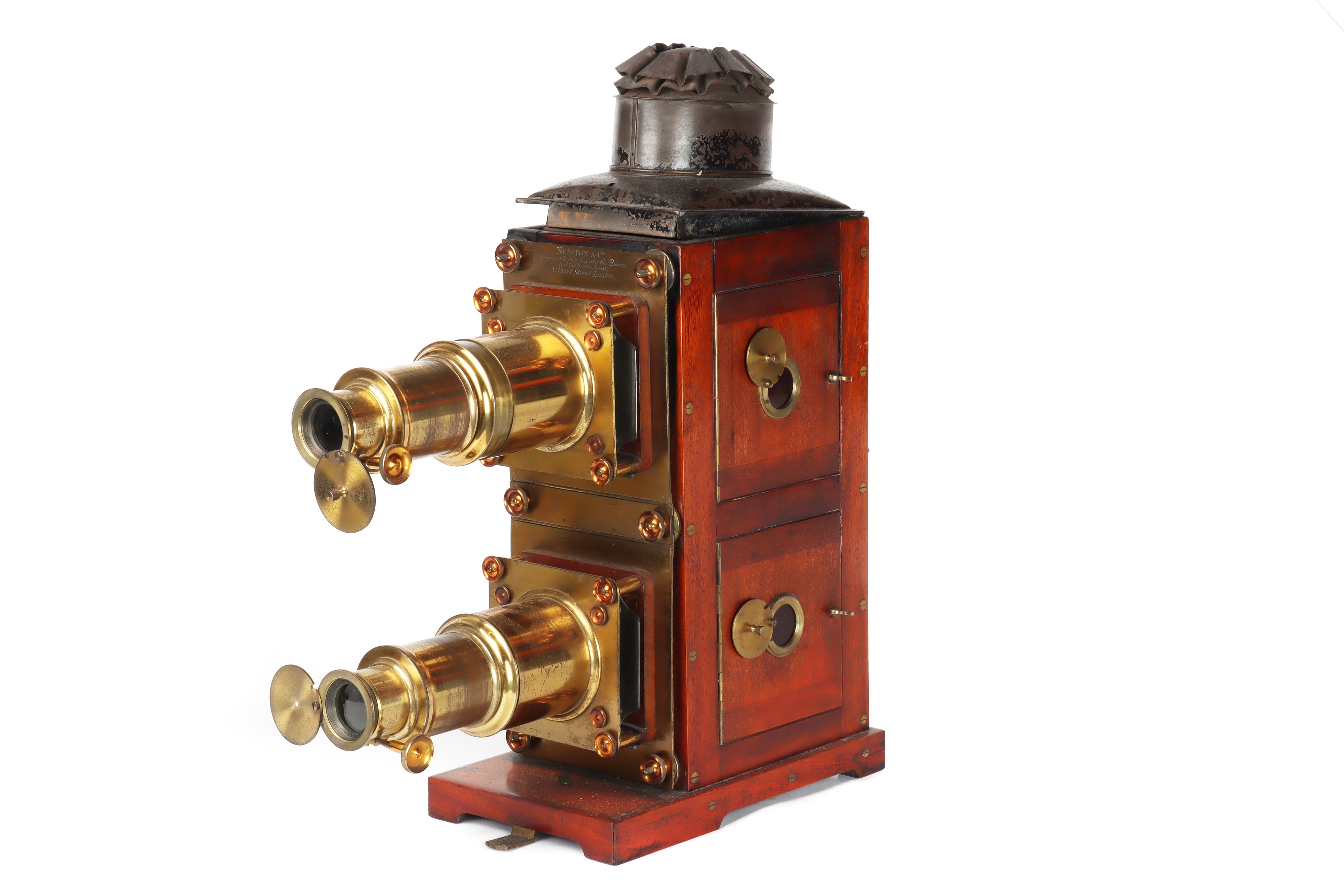 A Well Equipped Biunial Magic Lantern By Newton & Co, - Image 2 of 3