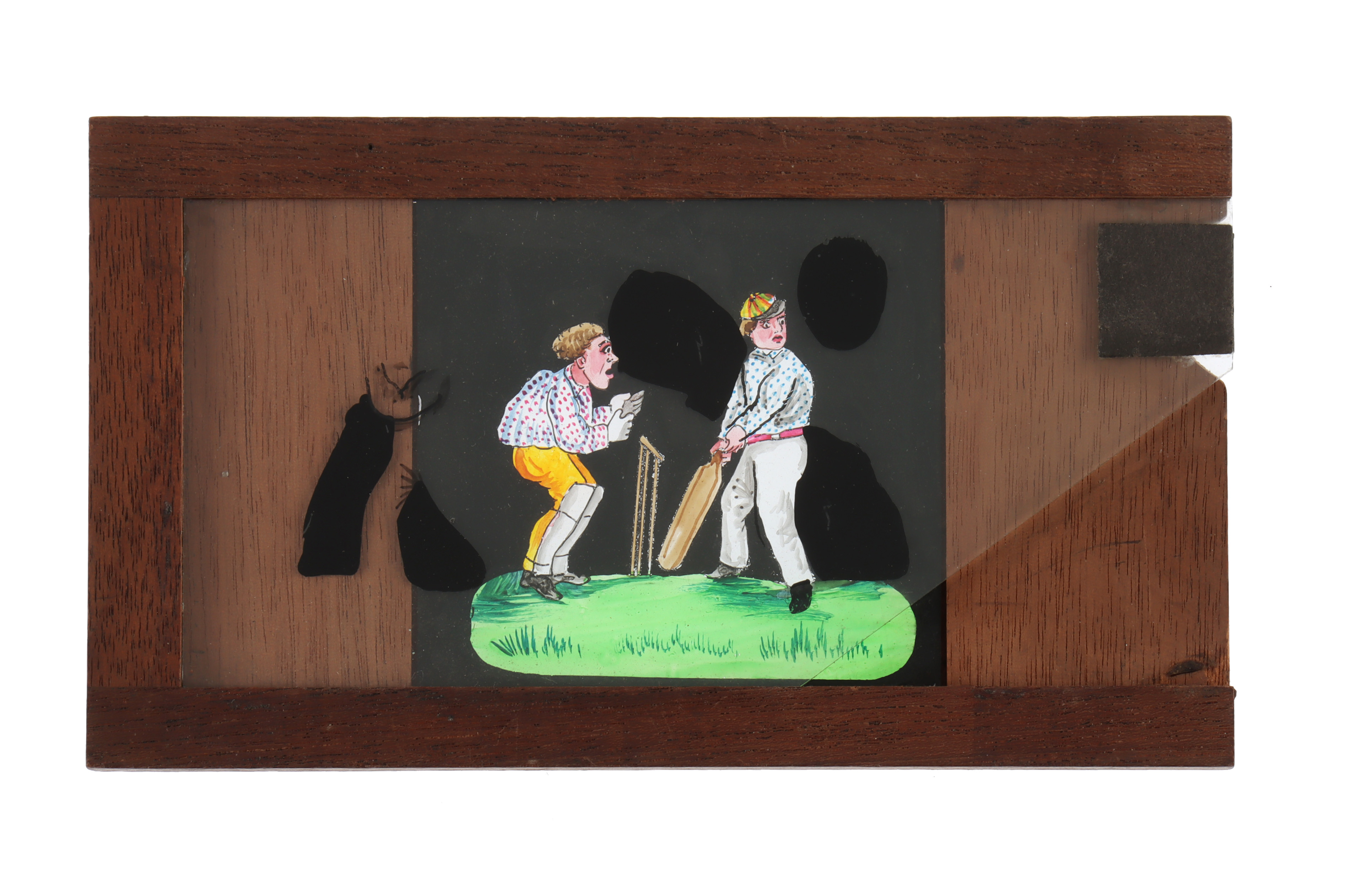 A 'Cricket' Magic Lantern Slide, - Image 2 of 3