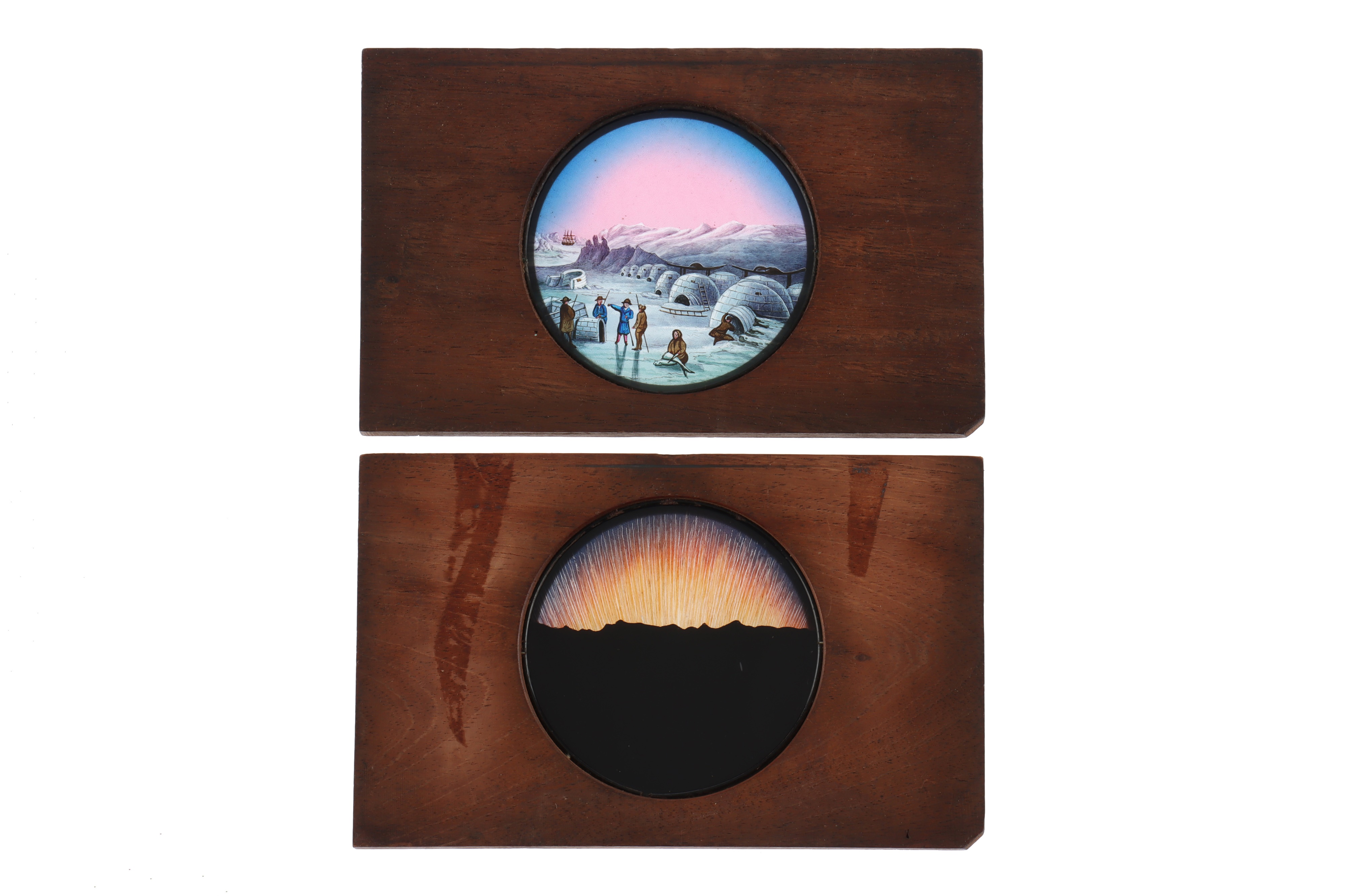 A Rare set of Dissolving Aurora Borealis’ Magic Lantern Slides,