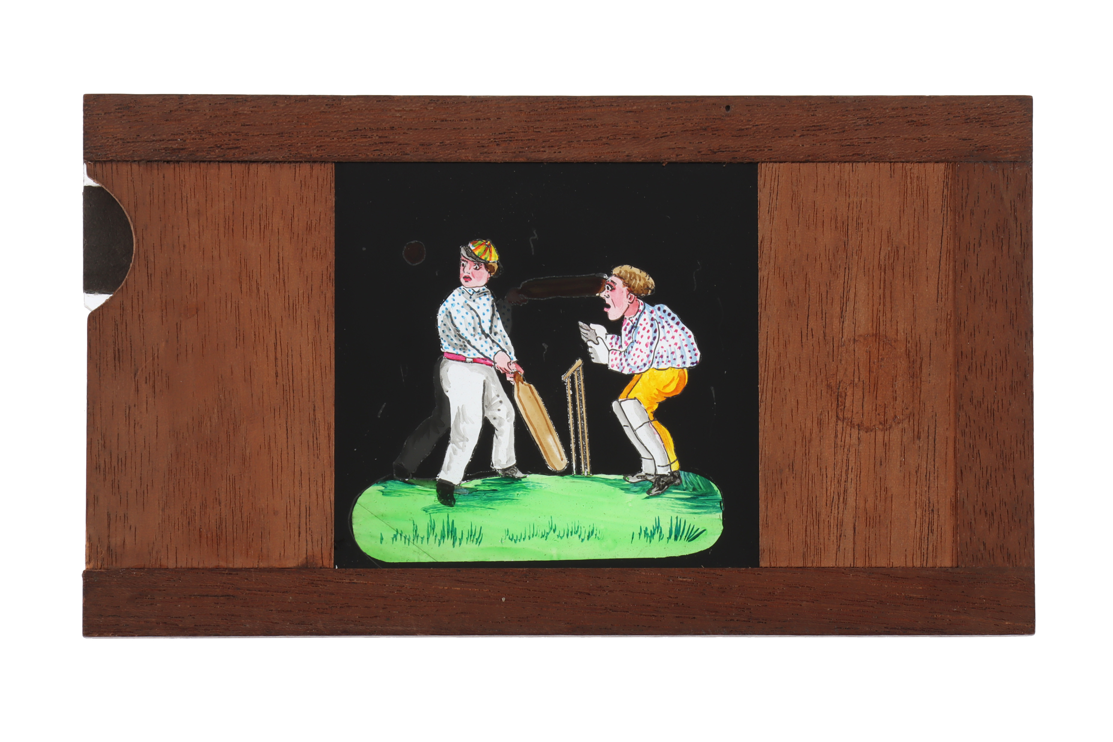 A 'Cricket' Magic Lantern Slide, - Image 3 of 3