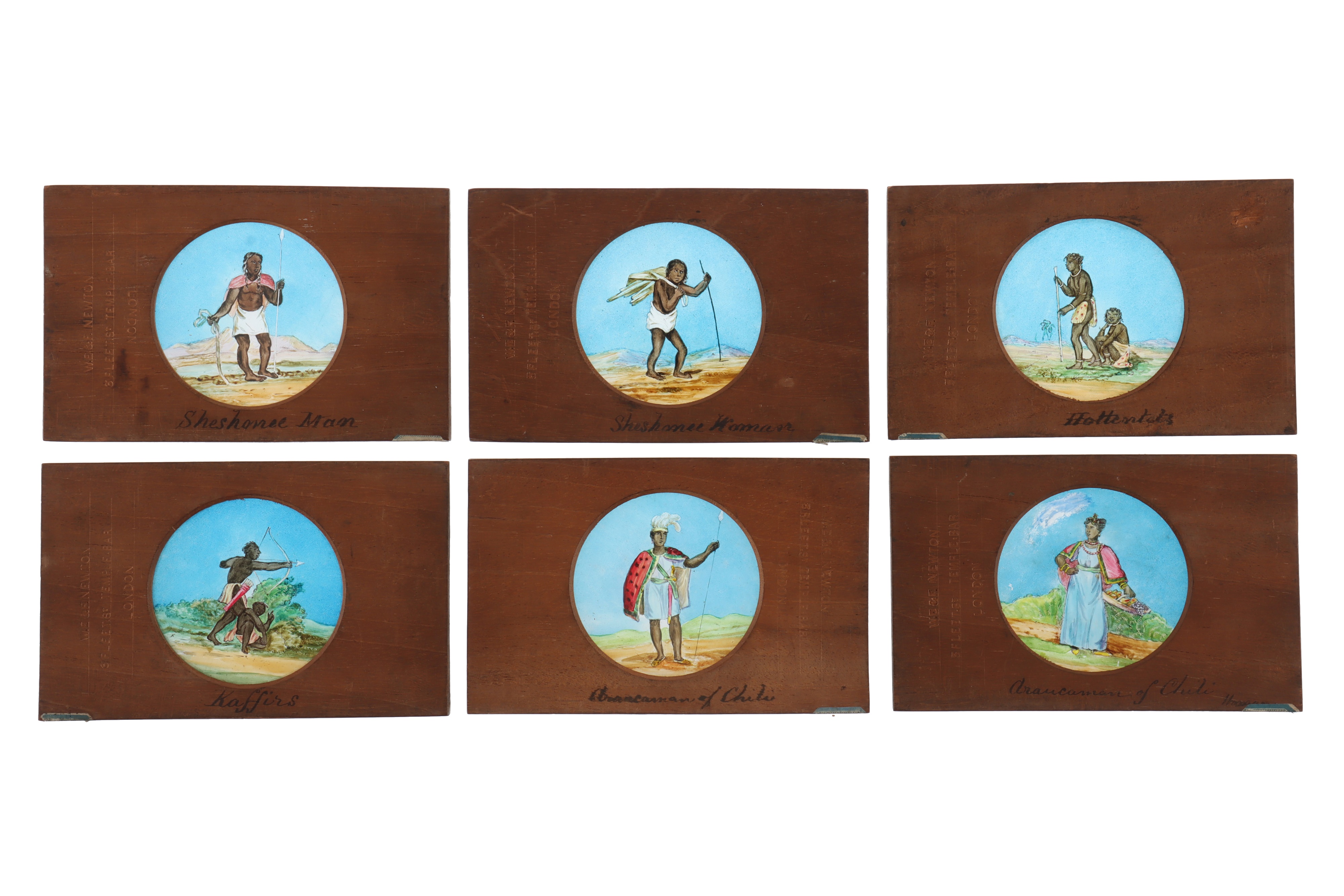 Collection of 19th Century Ethnographic magic Lantern Slides