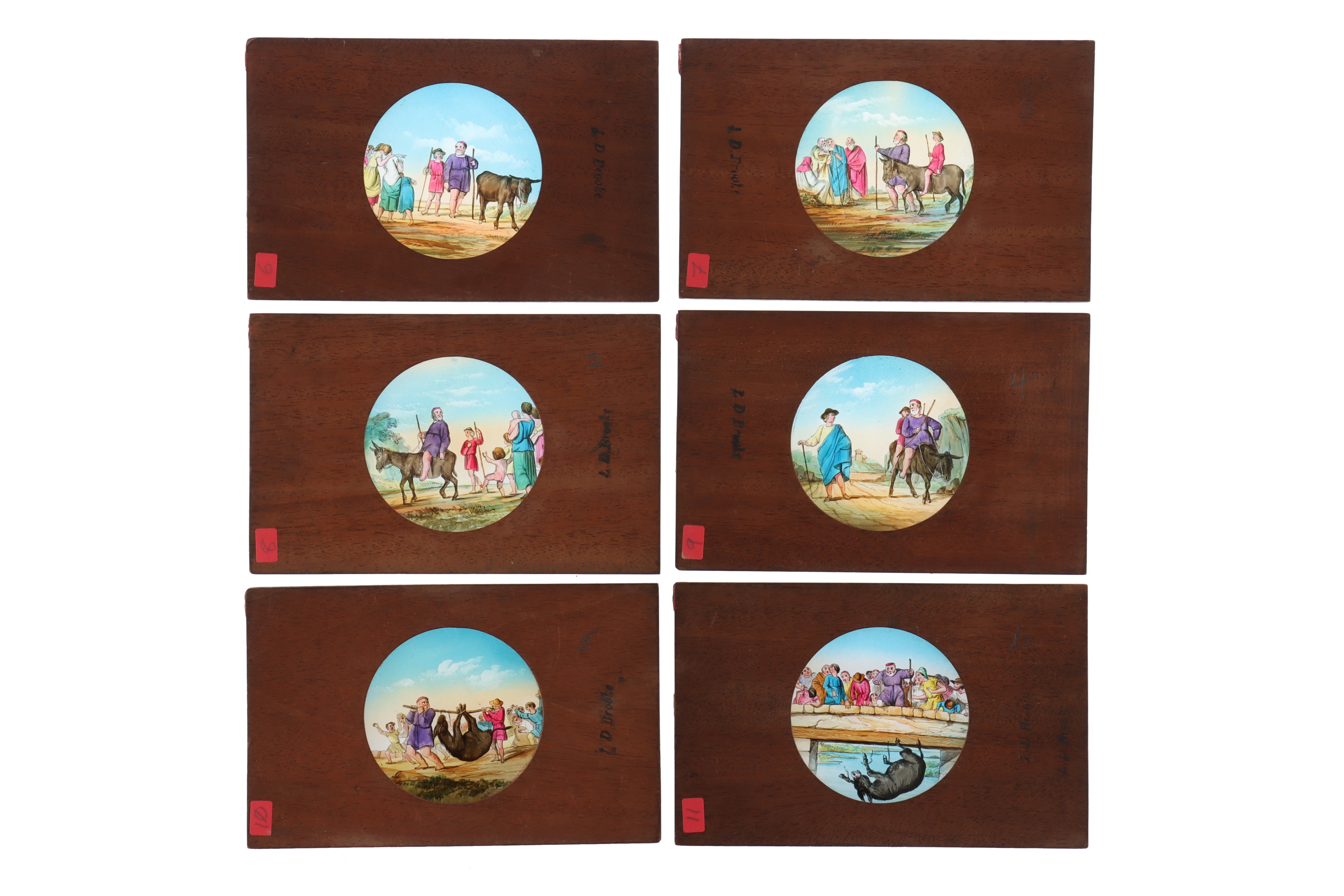 A Very Finely Painted Magic Lantern Slide Set,