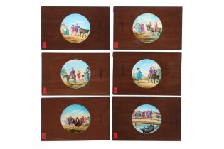 A Very Finely Painted Magic Lantern Slide Set,