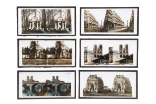 A Collection of Early Hand Coloured Stereo Glass Diapositive Photographs