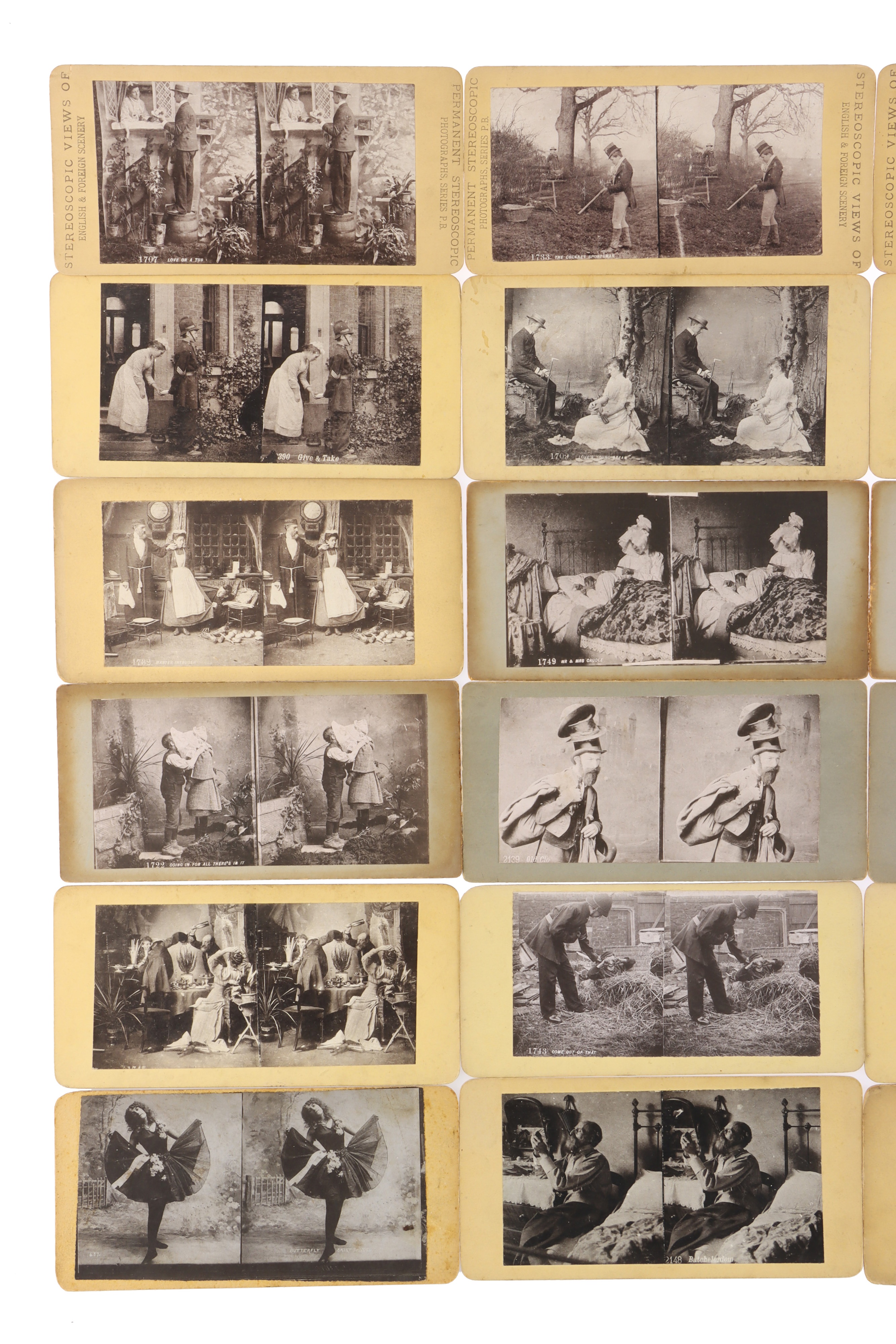 Stereoviews of Children, Animals and Humour - Image 2 of 28