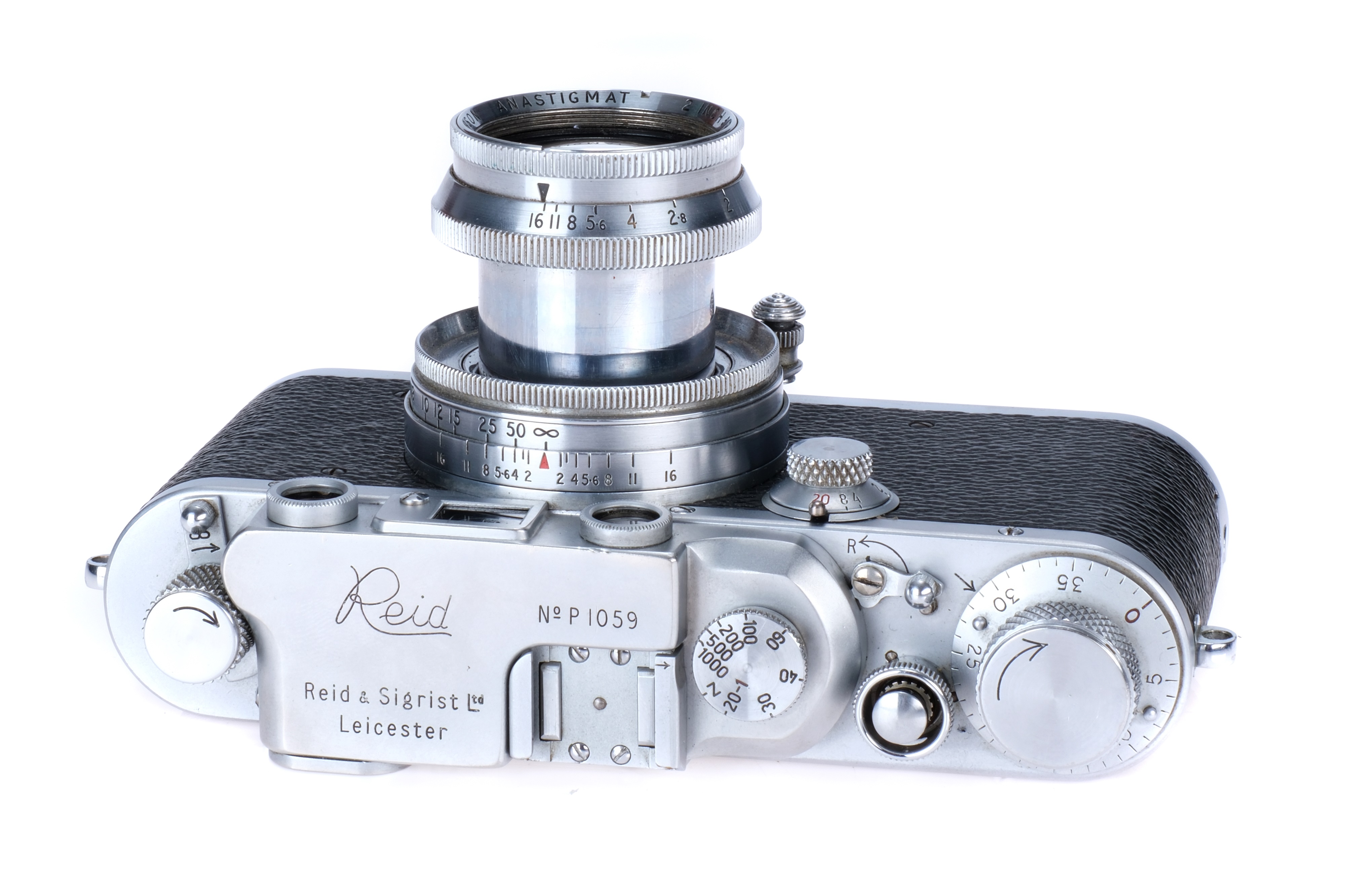 A Reid & Sigrist Reid III Type 1 Rangefinder Camera, - Image 3 of 9