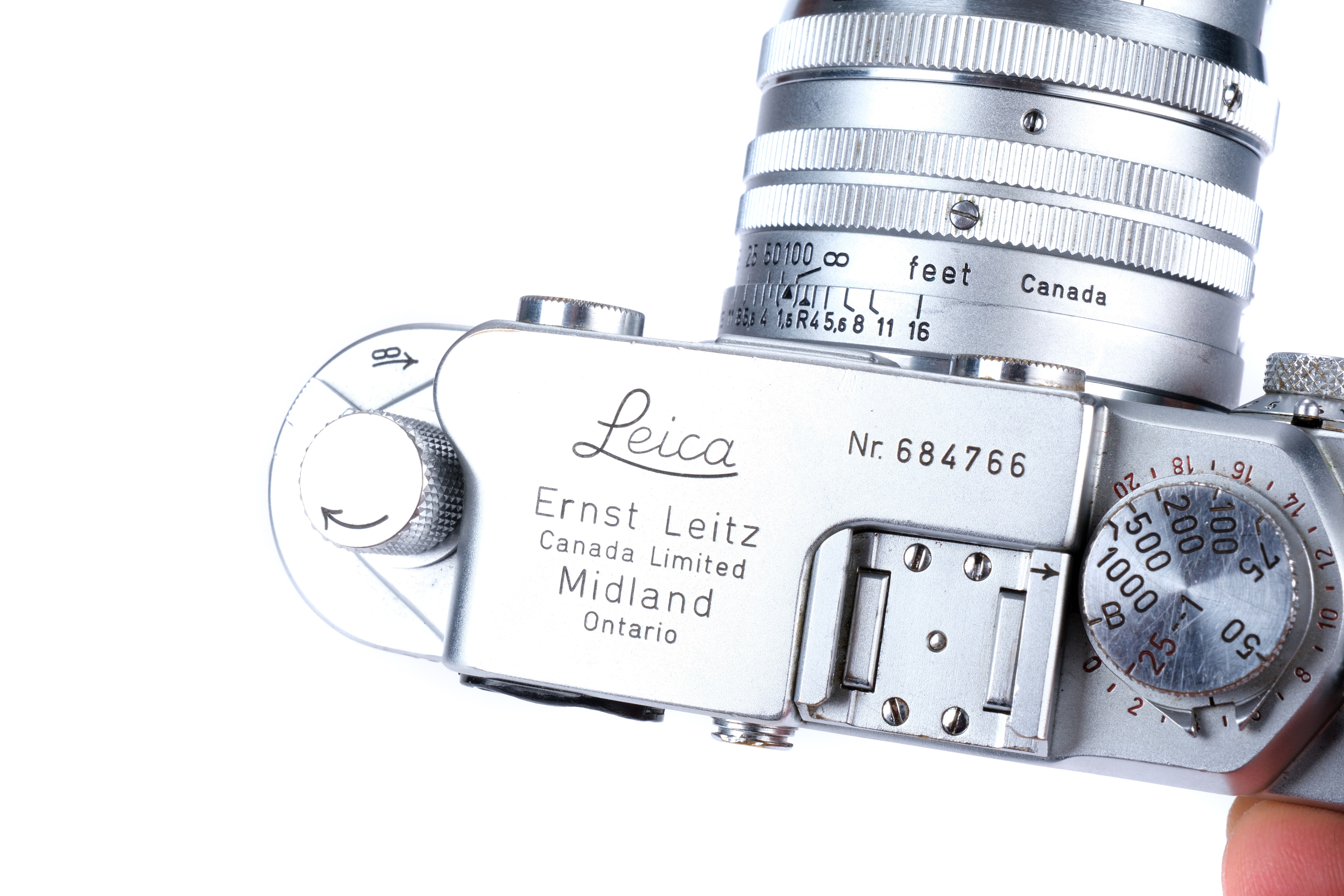 A Leica IIIf 'Midland Ontario' Rangefinder Camera Set, - Image 6 of 9