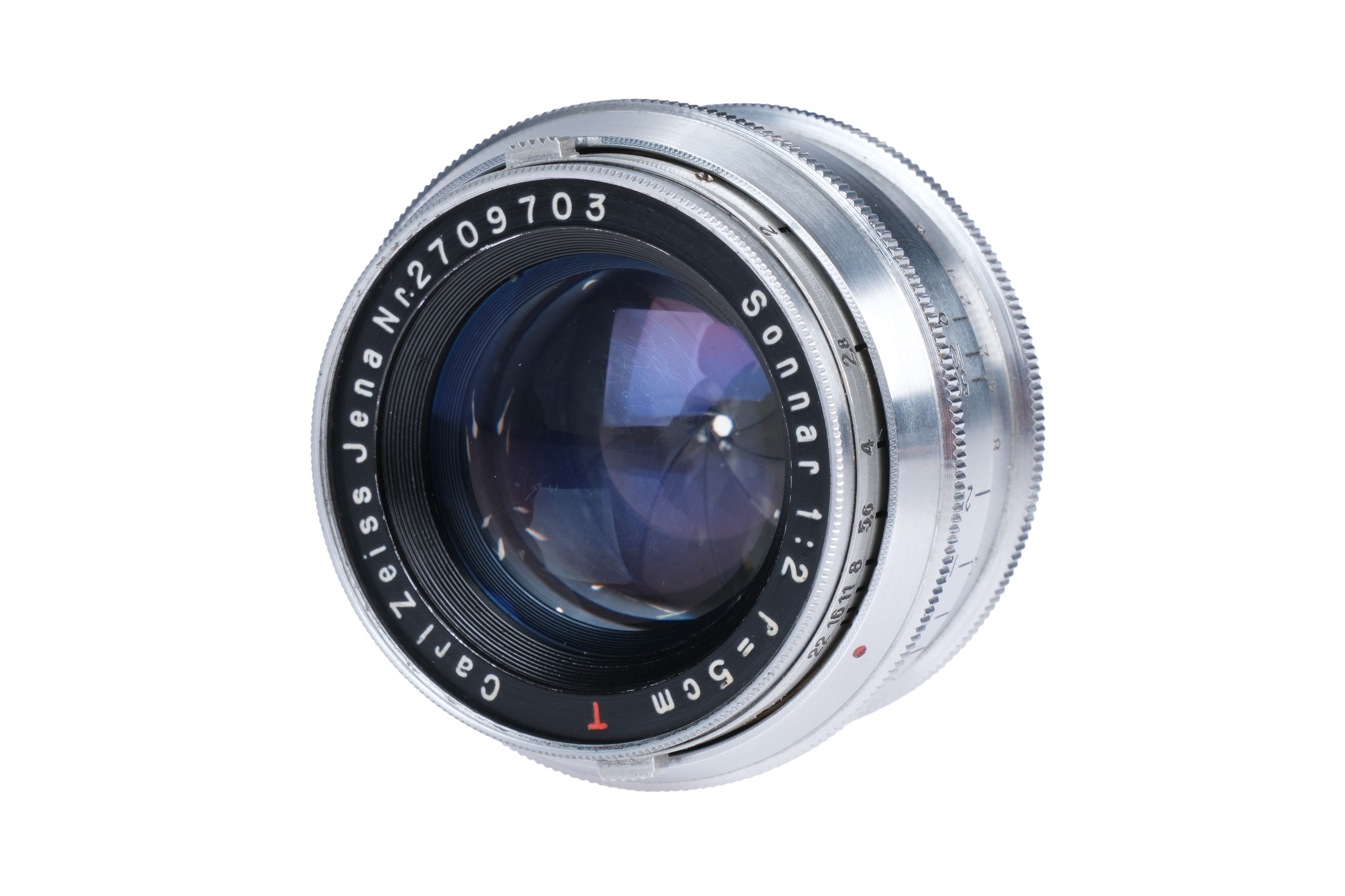 A Carl Zeiss Jena Rigid Sonnar T f/2 50mm Lens, - Image 2 of 3