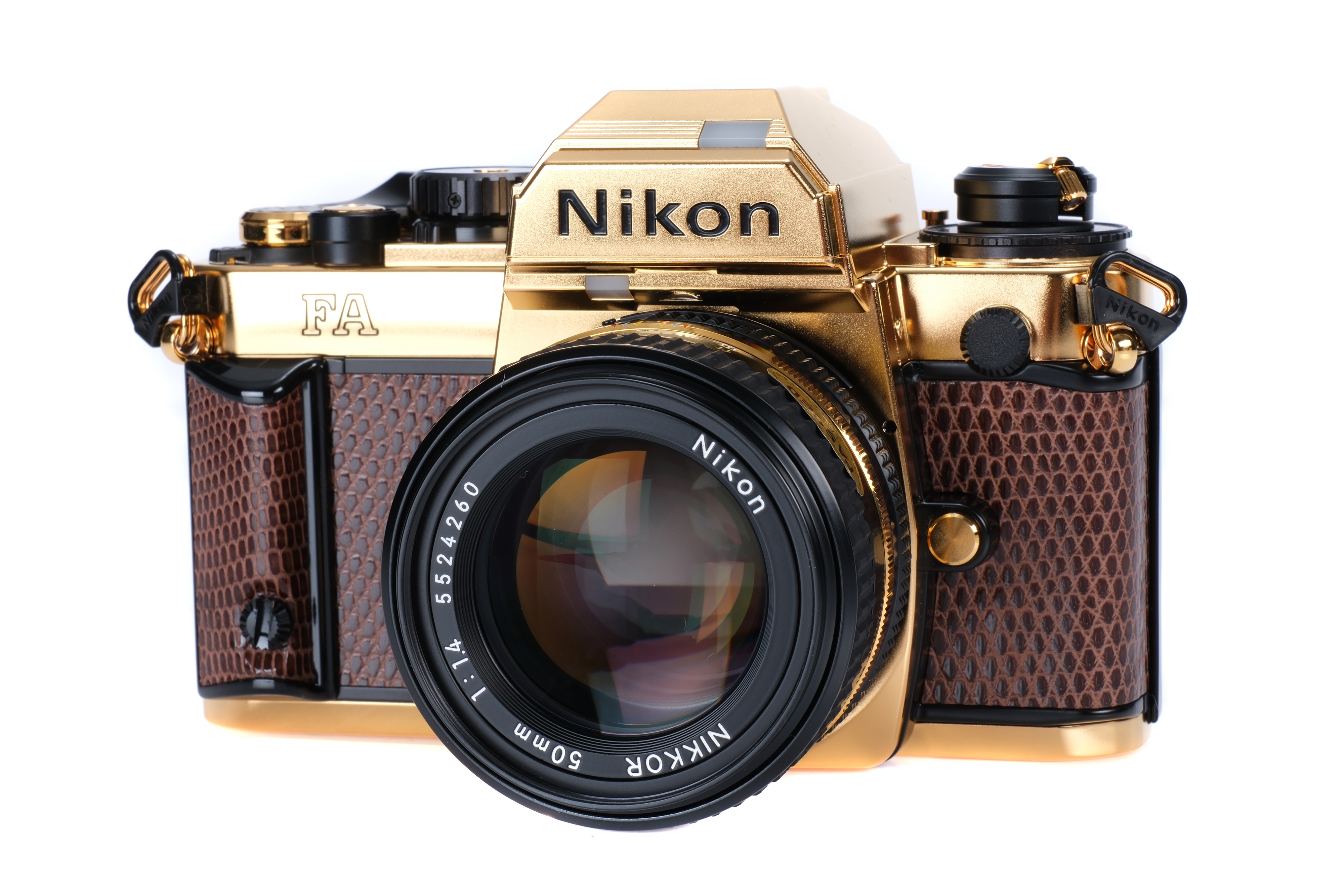A Nikon FA Gold 'Grand Prix '84' SLR Camera, - Image 3 of 7