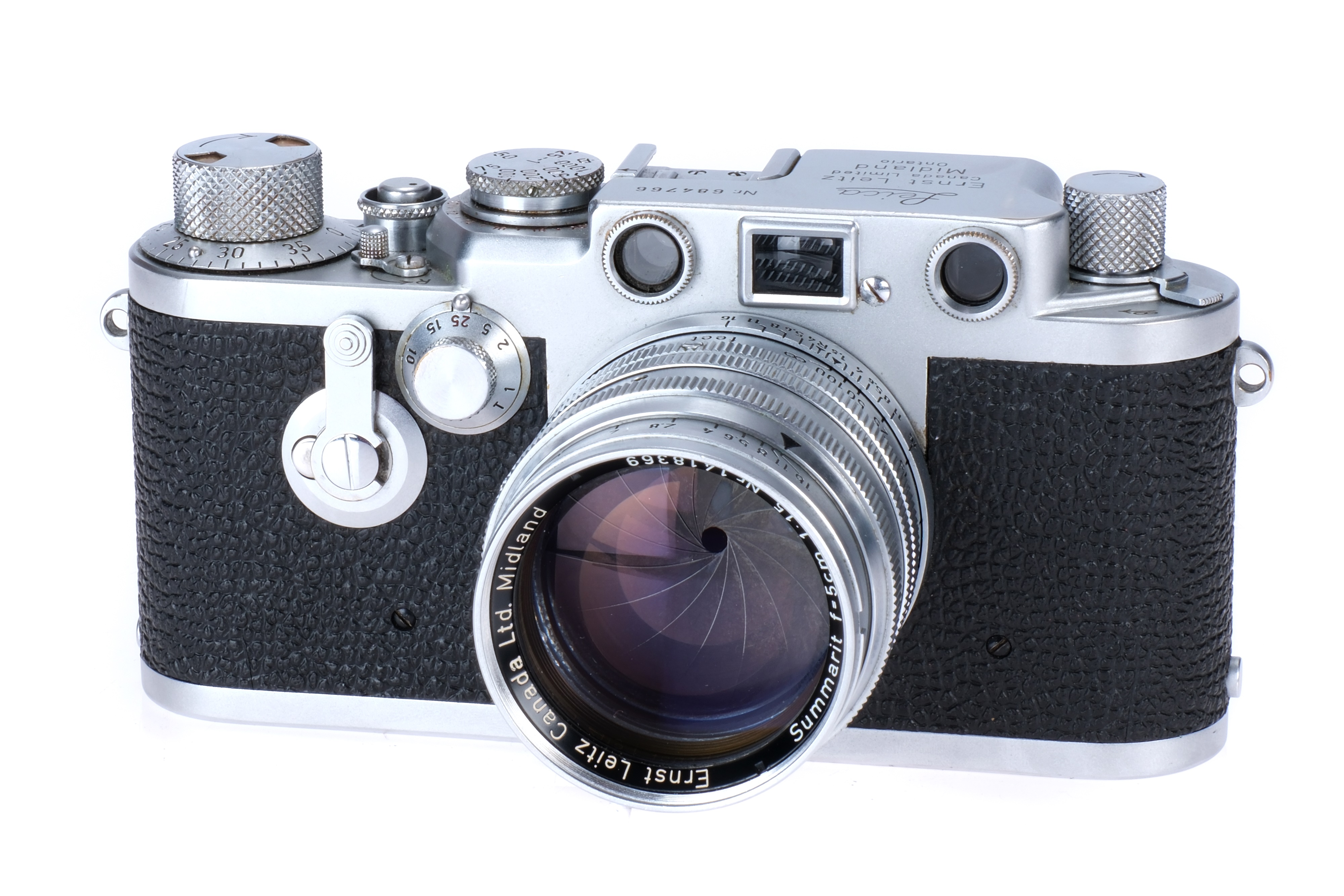 A Leica IIIf 'Midland Ontario' Rangefinder Camera Set, - Image 2 of 9