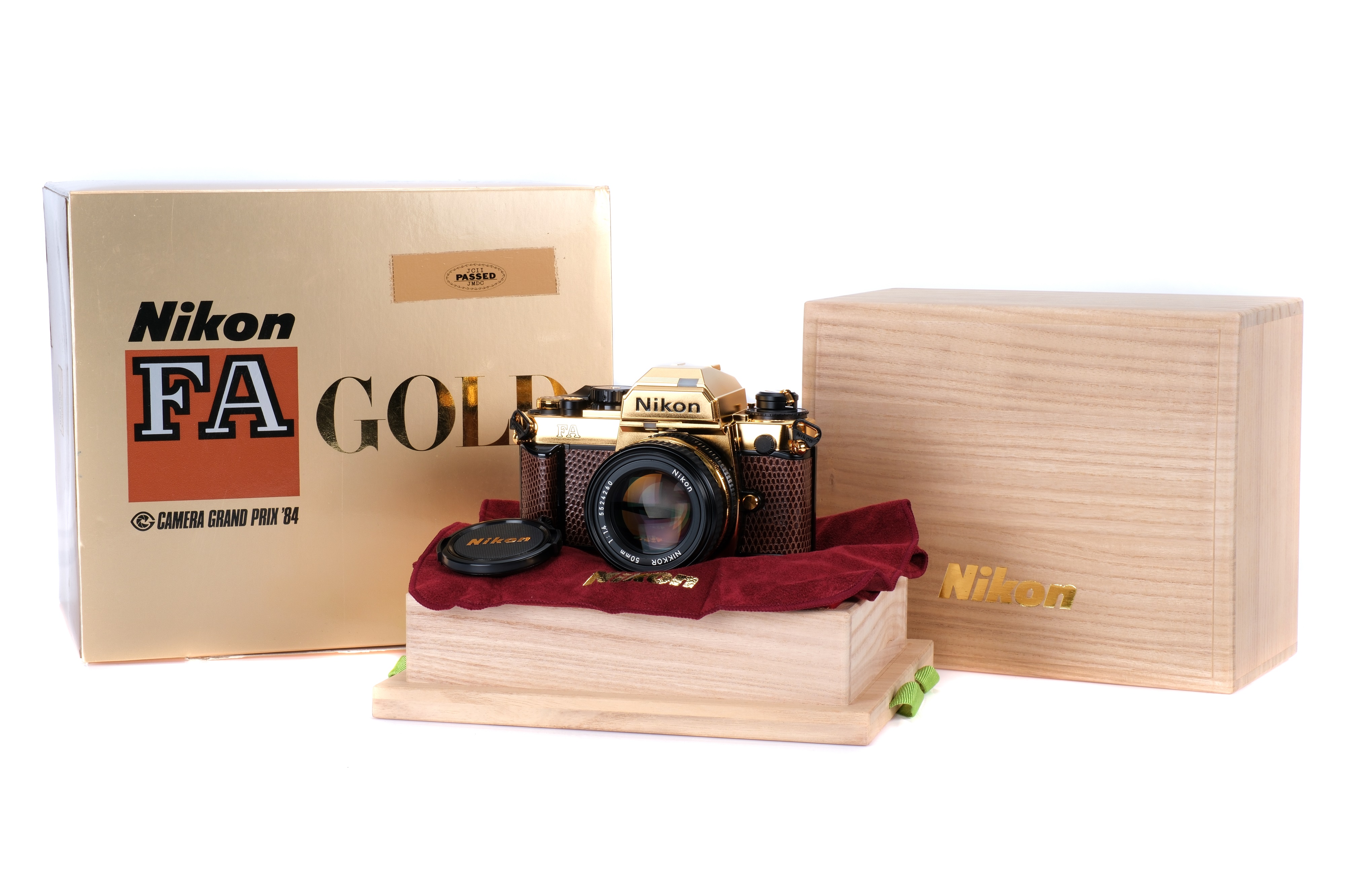 A Nikon FA Gold 'Grand Prix '84' SLR Camera,