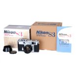 A Nikon S3 Year 2000 Limited Edition Rangefinder Camera,