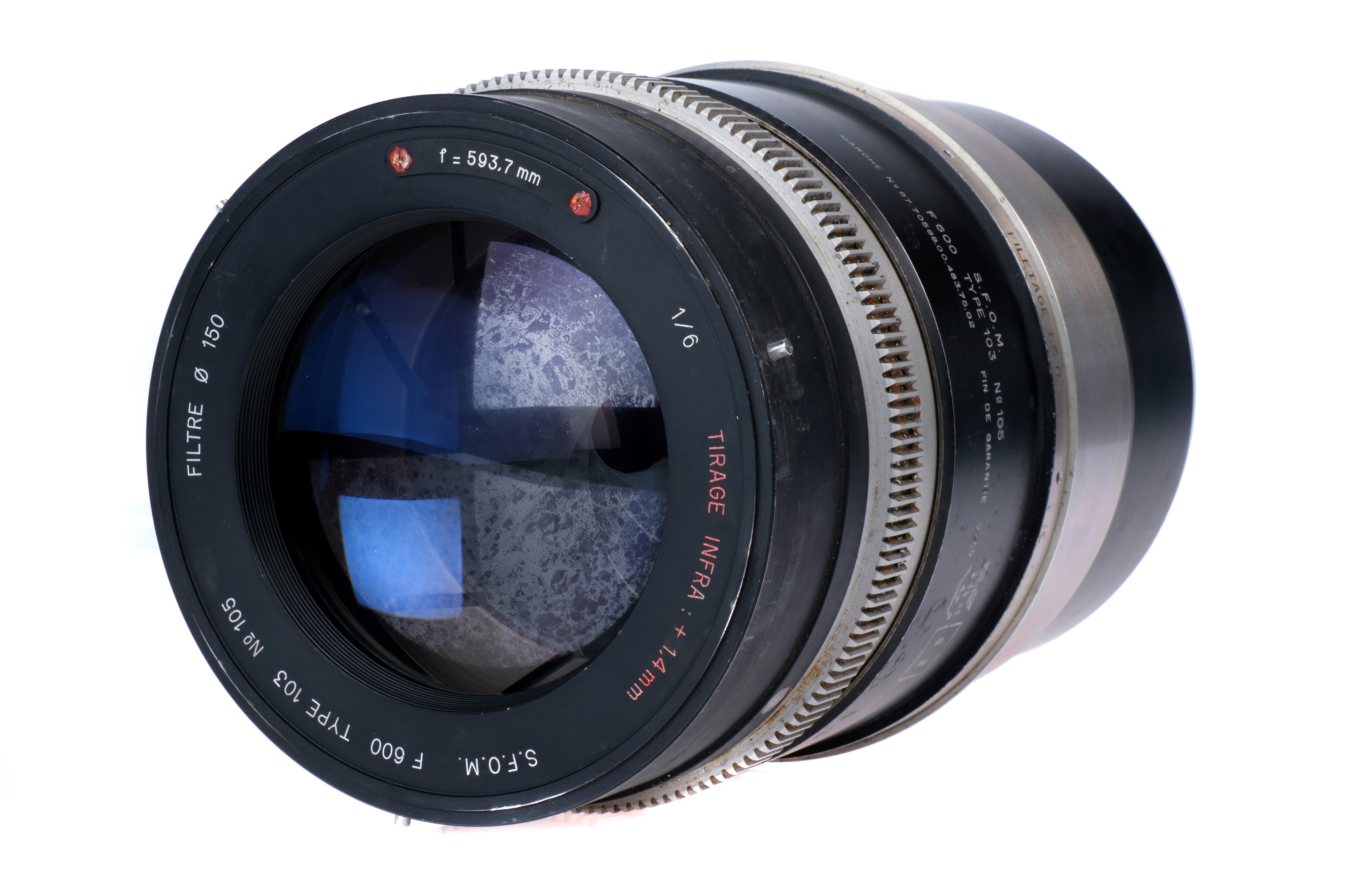 A S.F.O.M Type 103 f/6 593.7mm Lens, - Image 2 of 3