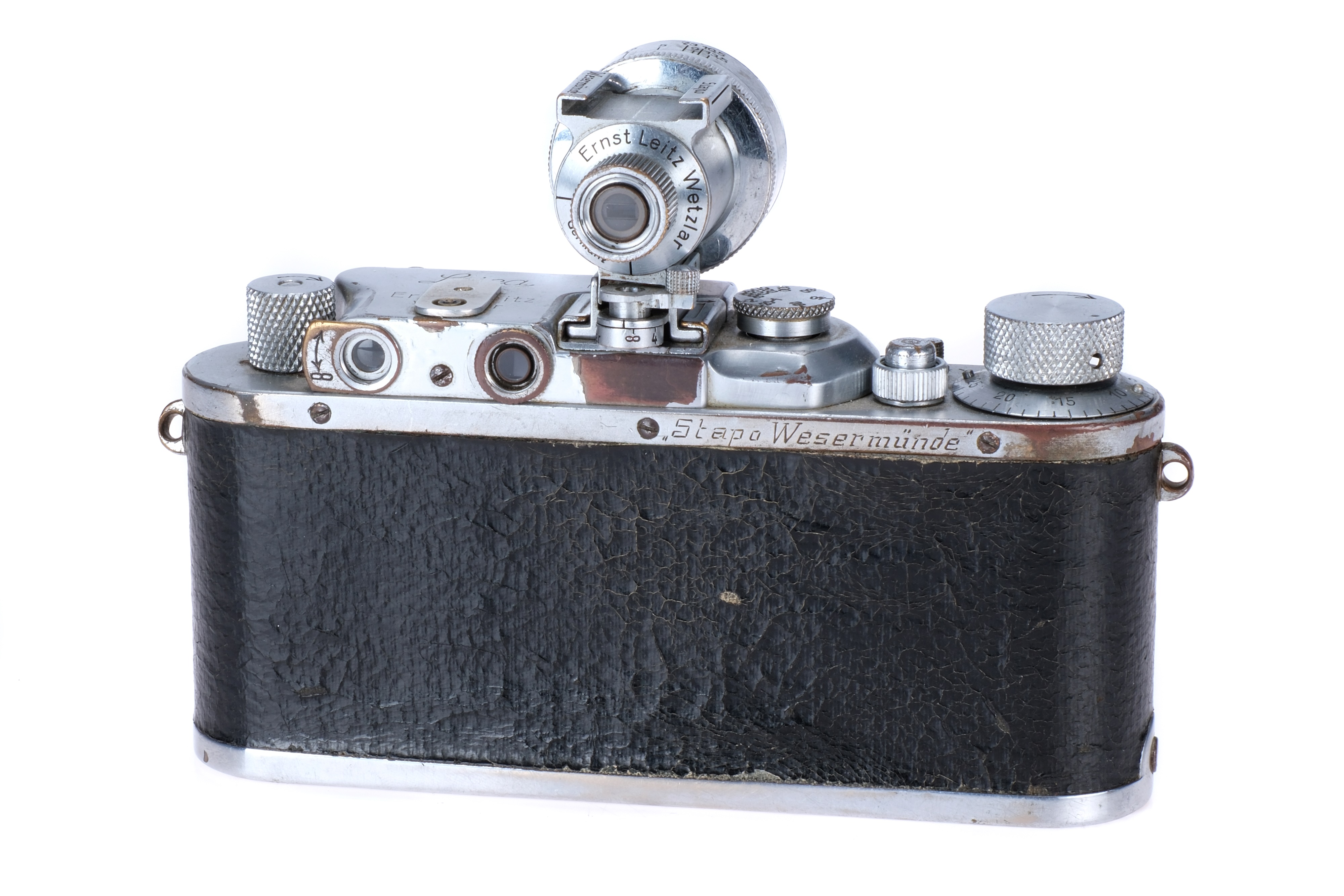 A Leica IIIa 'Stapo Wesermunde' Rangefinder Camera Set, - Image 3 of 7