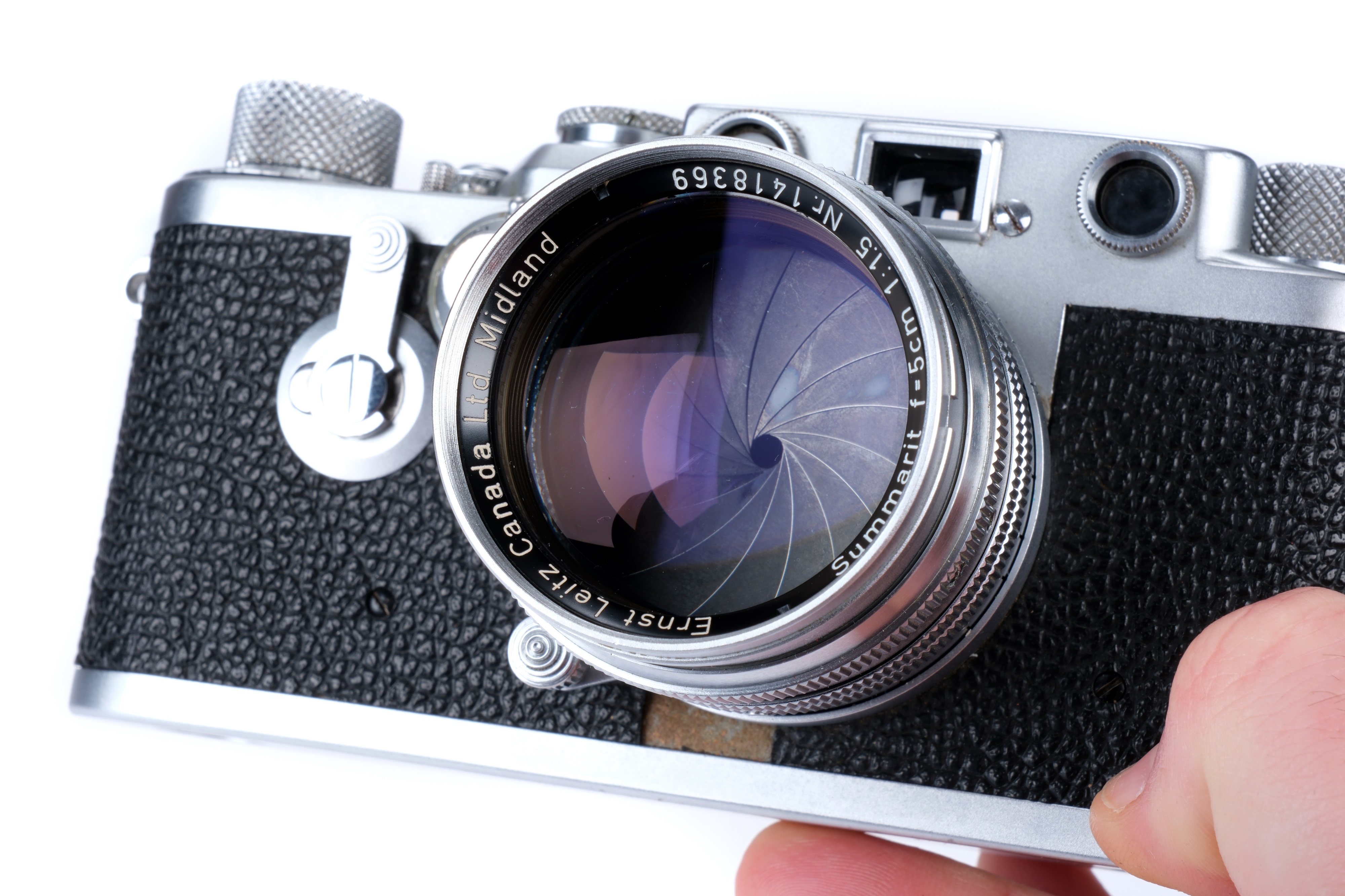 A Leica IIIf 'Midland Ontario' Rangefinder Camera Set, - Image 7 of 9