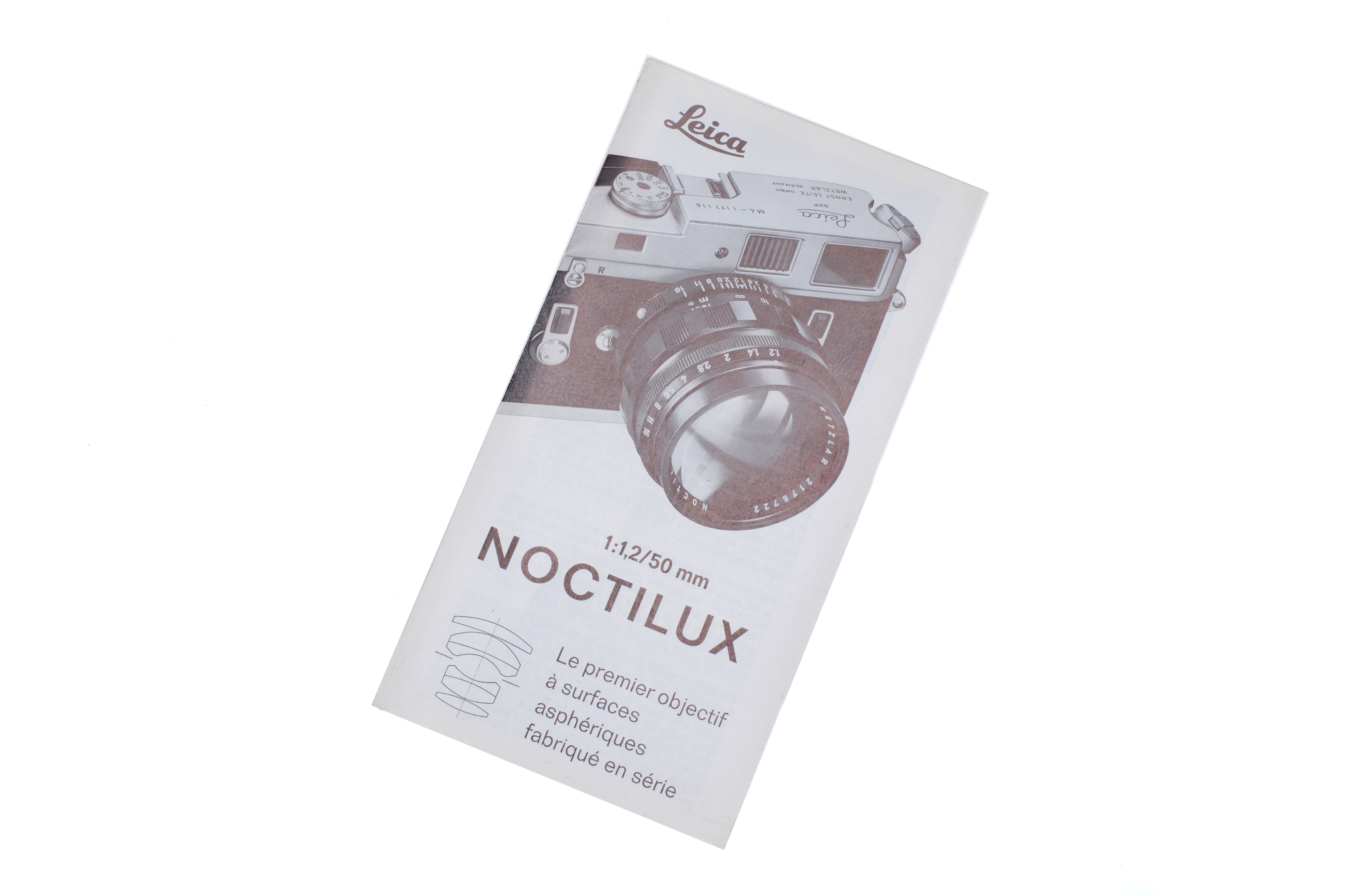 A Leitz Noctilux f/1.2 50mm Lens Brochure,