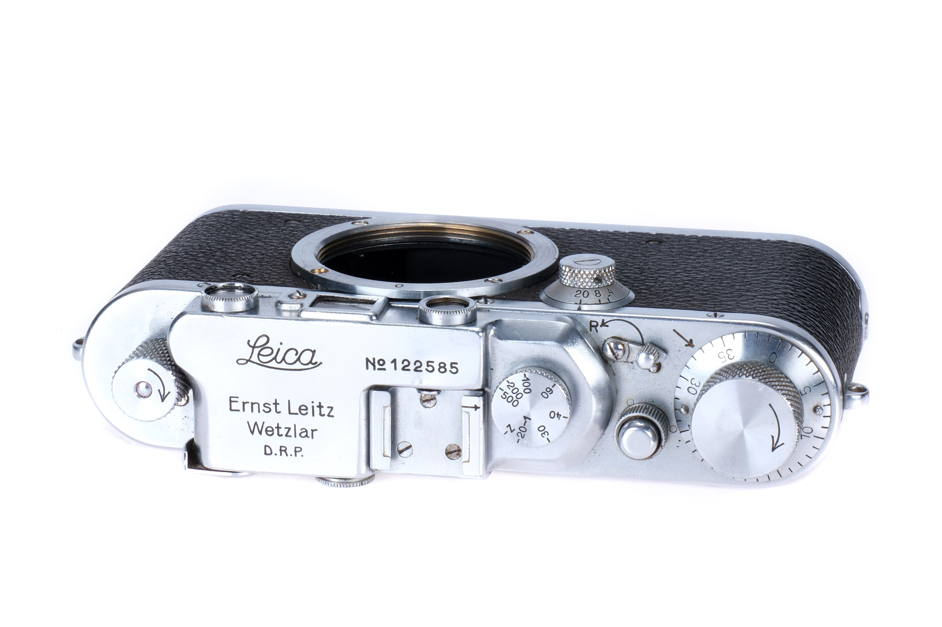 A Leica IIIc 'Bright Chrome' Rangefinder Body, - Image 2 of 4