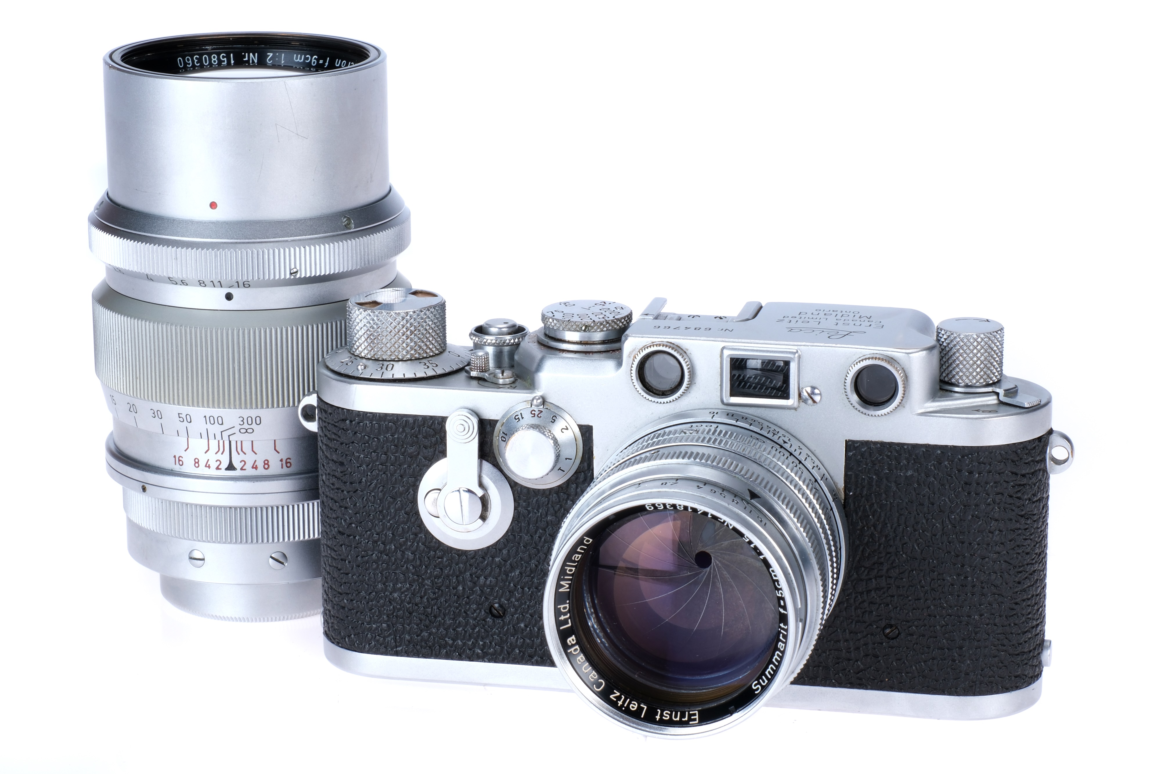 A Leica IIIf 'Midland Ontario' Rangefinder Camera Set,