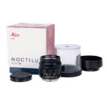 A Leitz Noctilux f/1.2 50mm Lens,