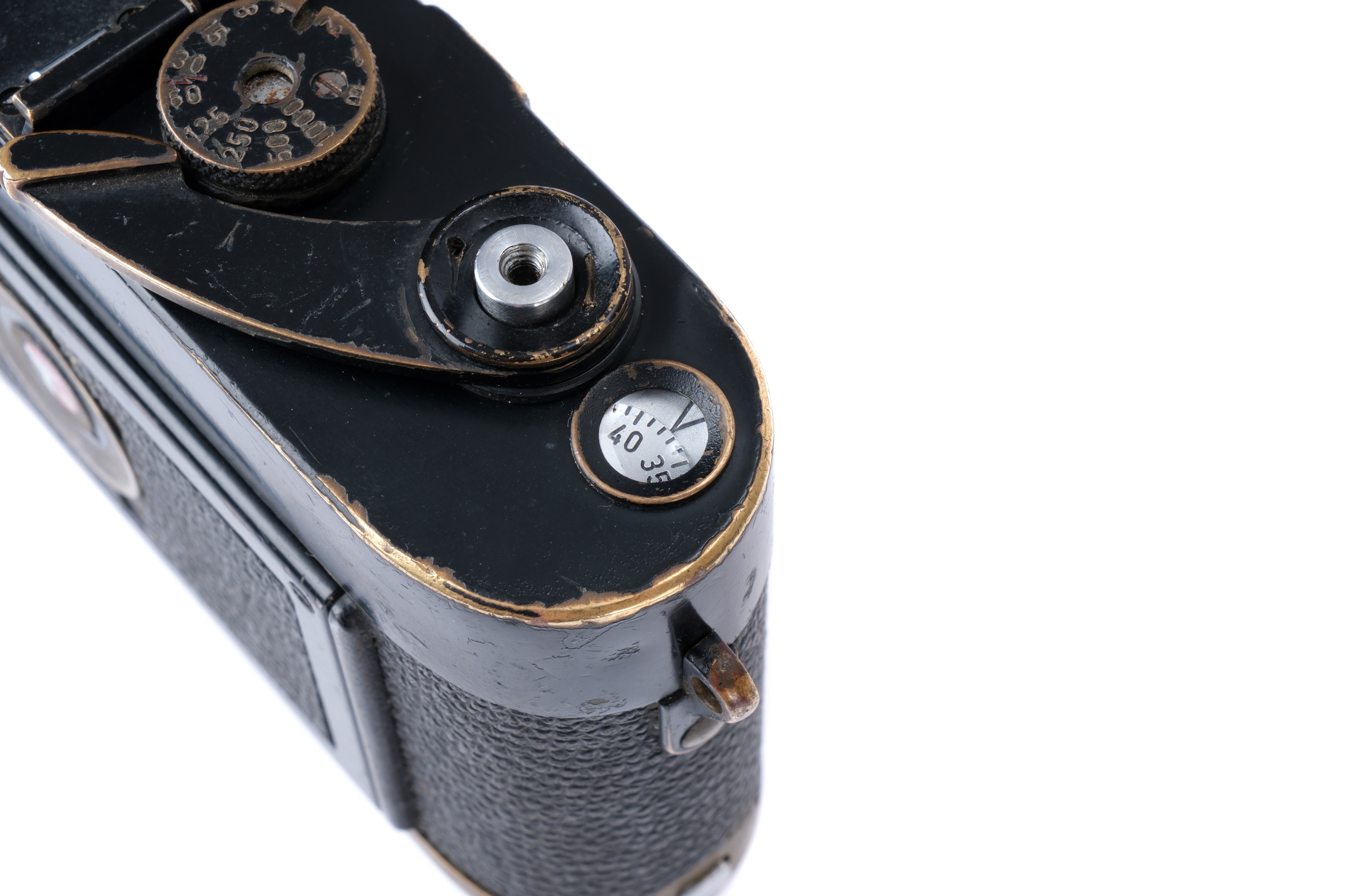 A Leica M3 'First Batch' Black Paint Rangefinder Body, - Image 6 of 10