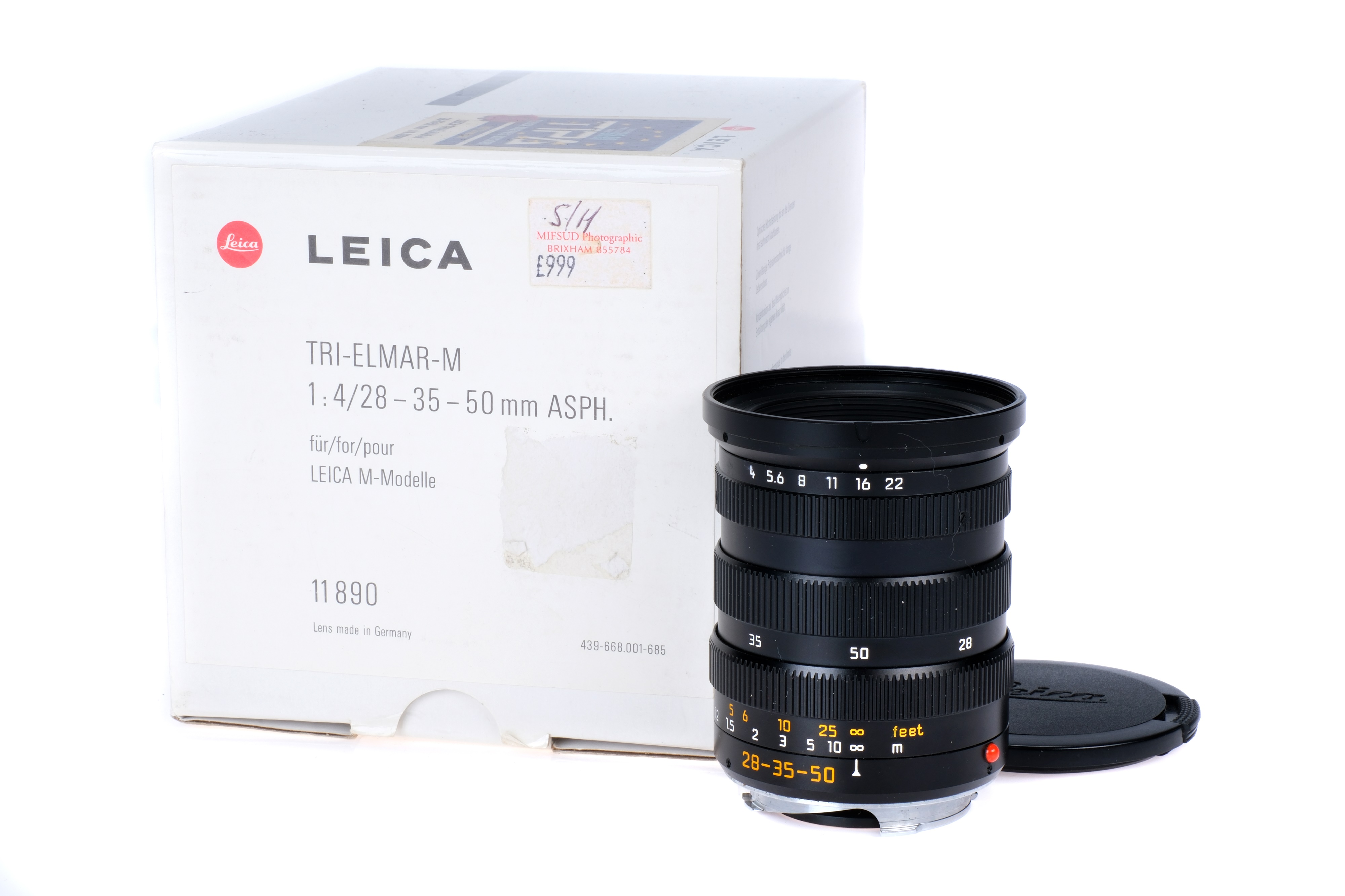 A Leitz Tri-Elmar-M ASPH. f/4 28-35-50mm Lens,