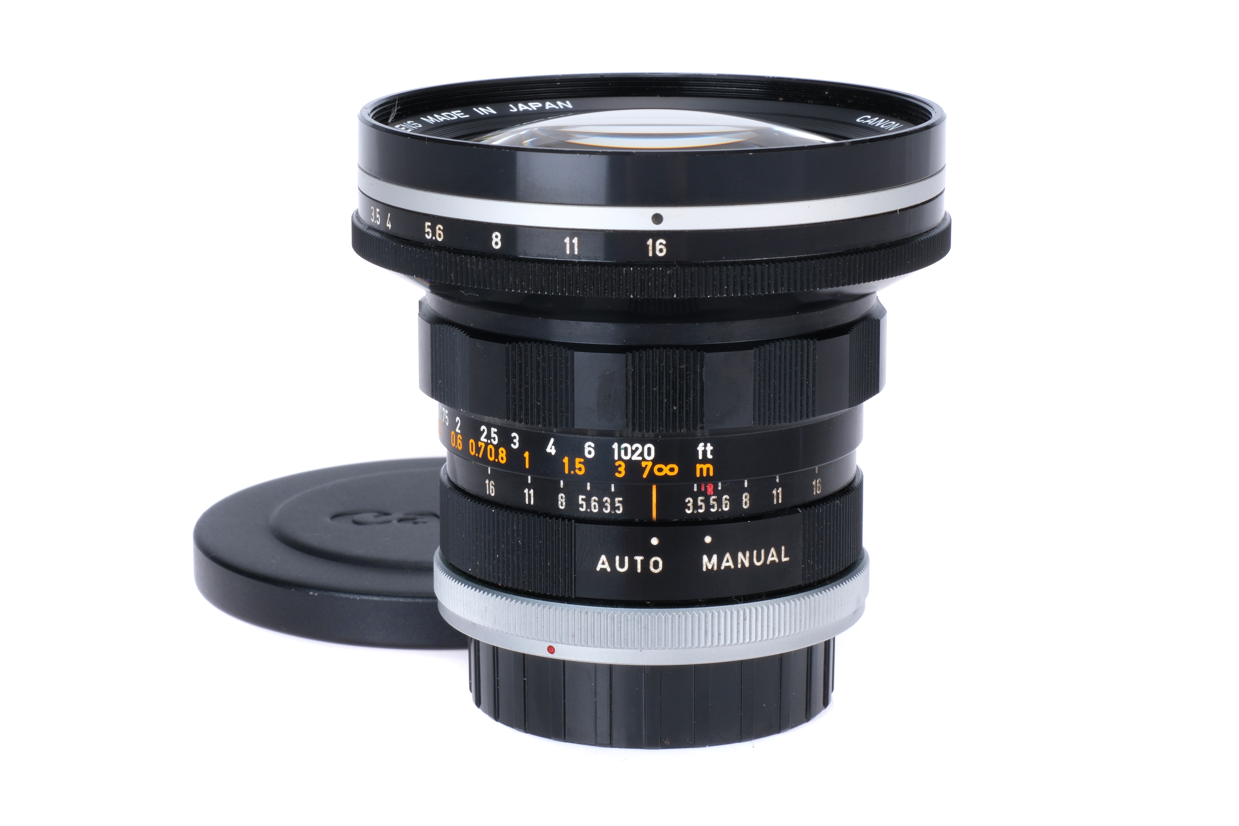 A Canon FL R f/3.5 19mm Lens,