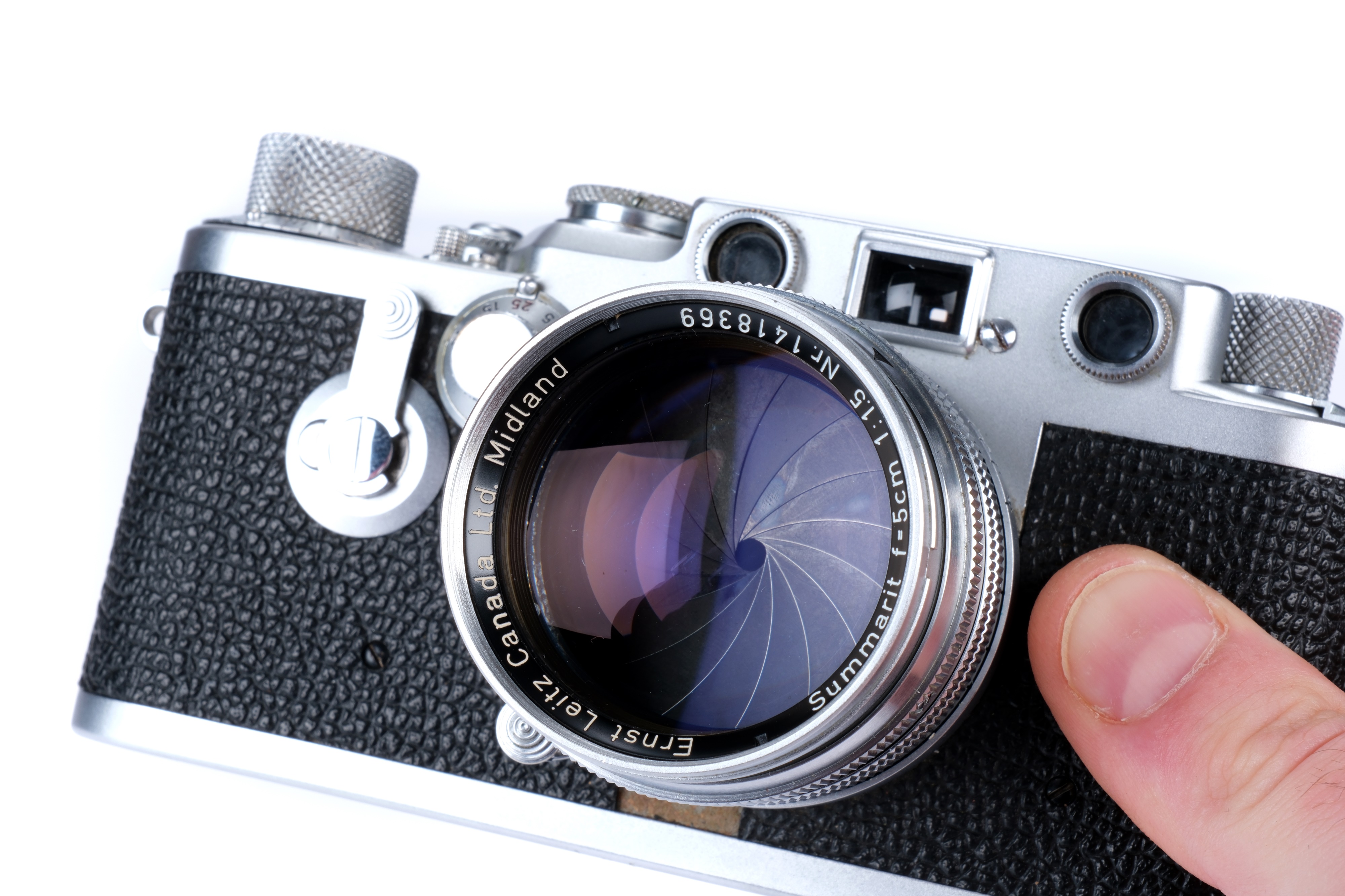 A Leica IIIf 'Midland Ontario' Rangefinder Camera Set, - Image 4 of 9