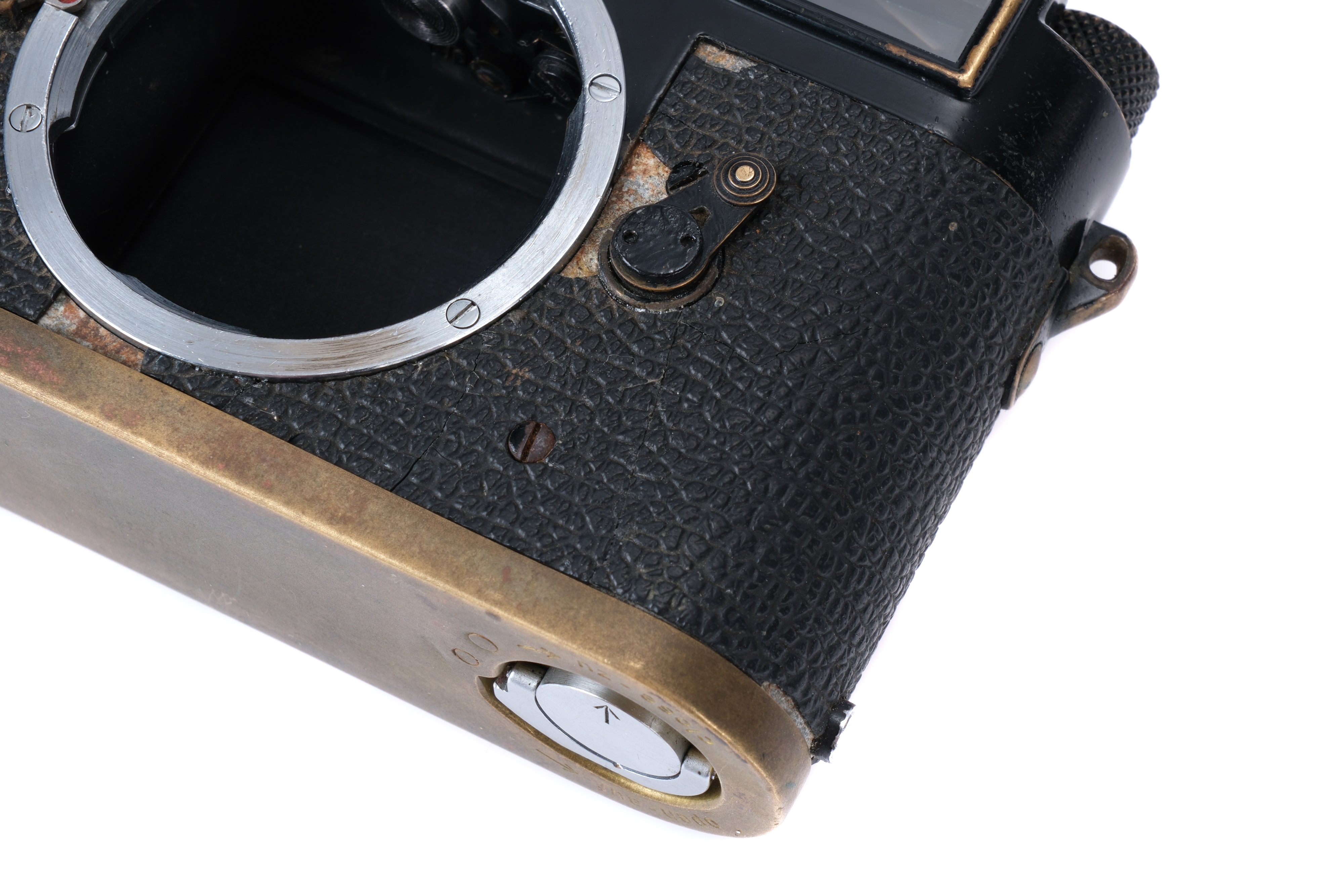 A Leica M3 'First Batch' Black Paint Rangefinder Body, - Image 7 of 10