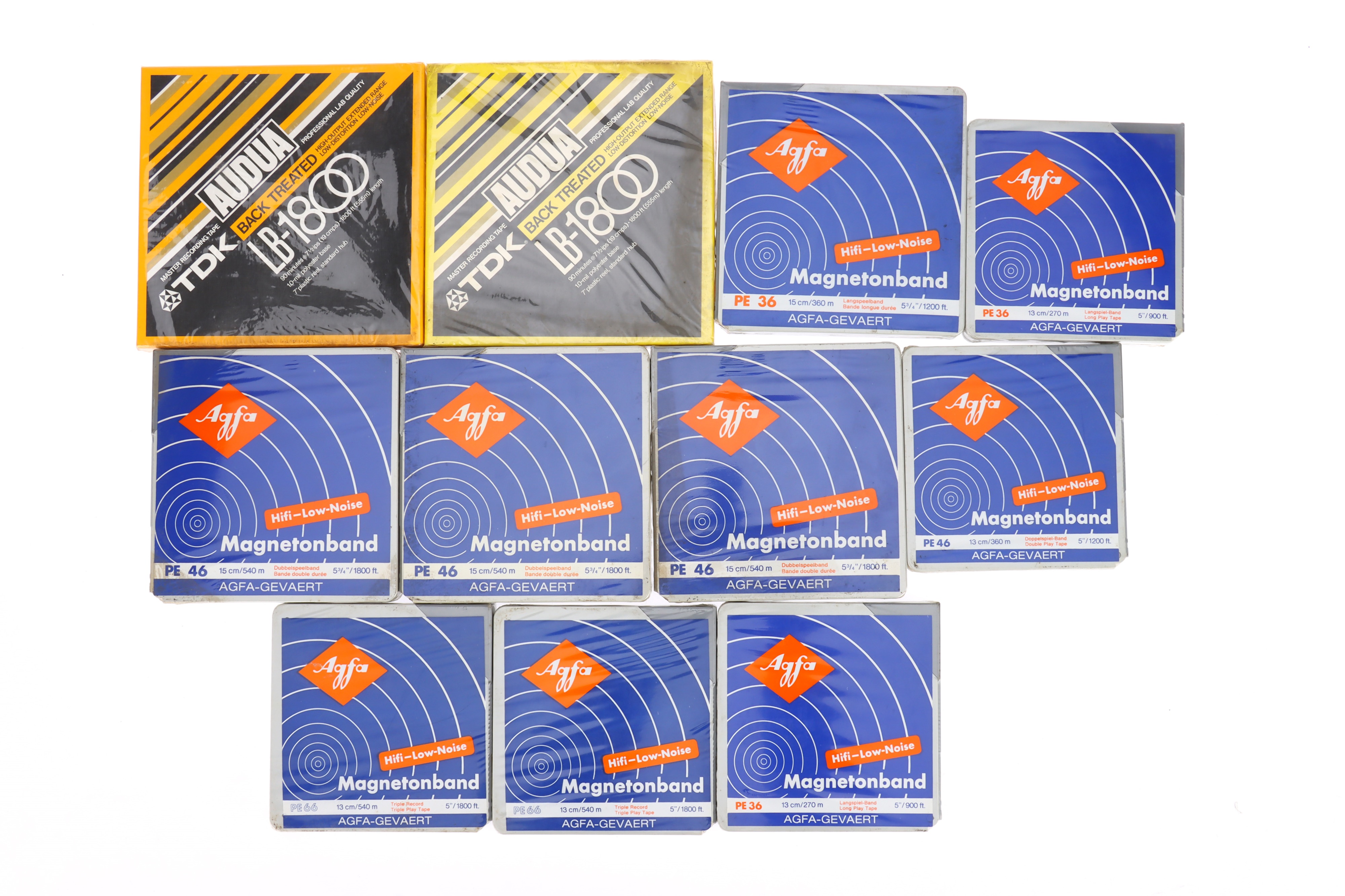 A Selection of Agfa Hi-Fi Low Noise Tape,