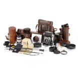 A Selection of Camera, Lenses and Accessories,