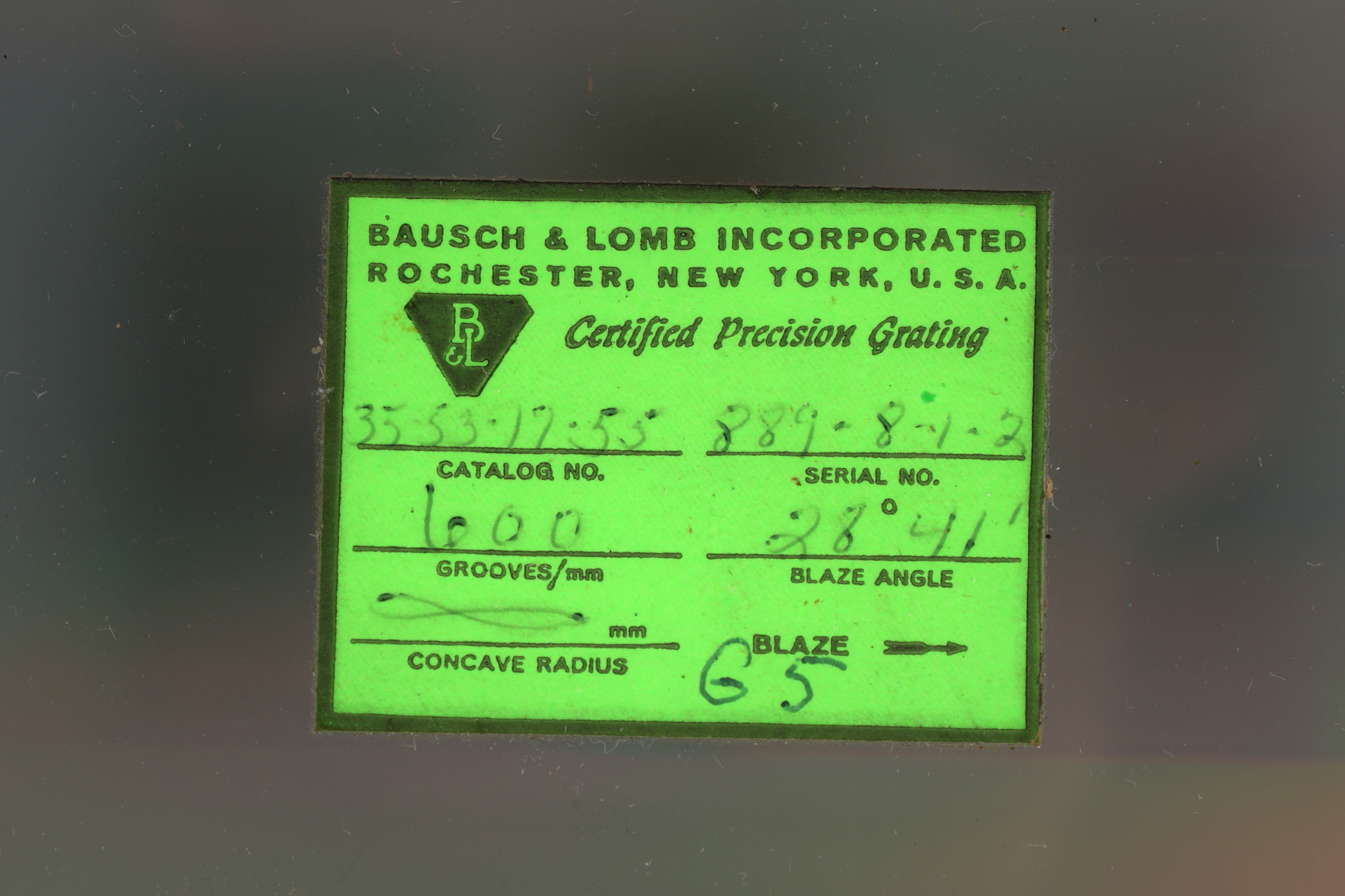 2 Large Precision Laboratory Diffraction Gratings - Image 5 of 5