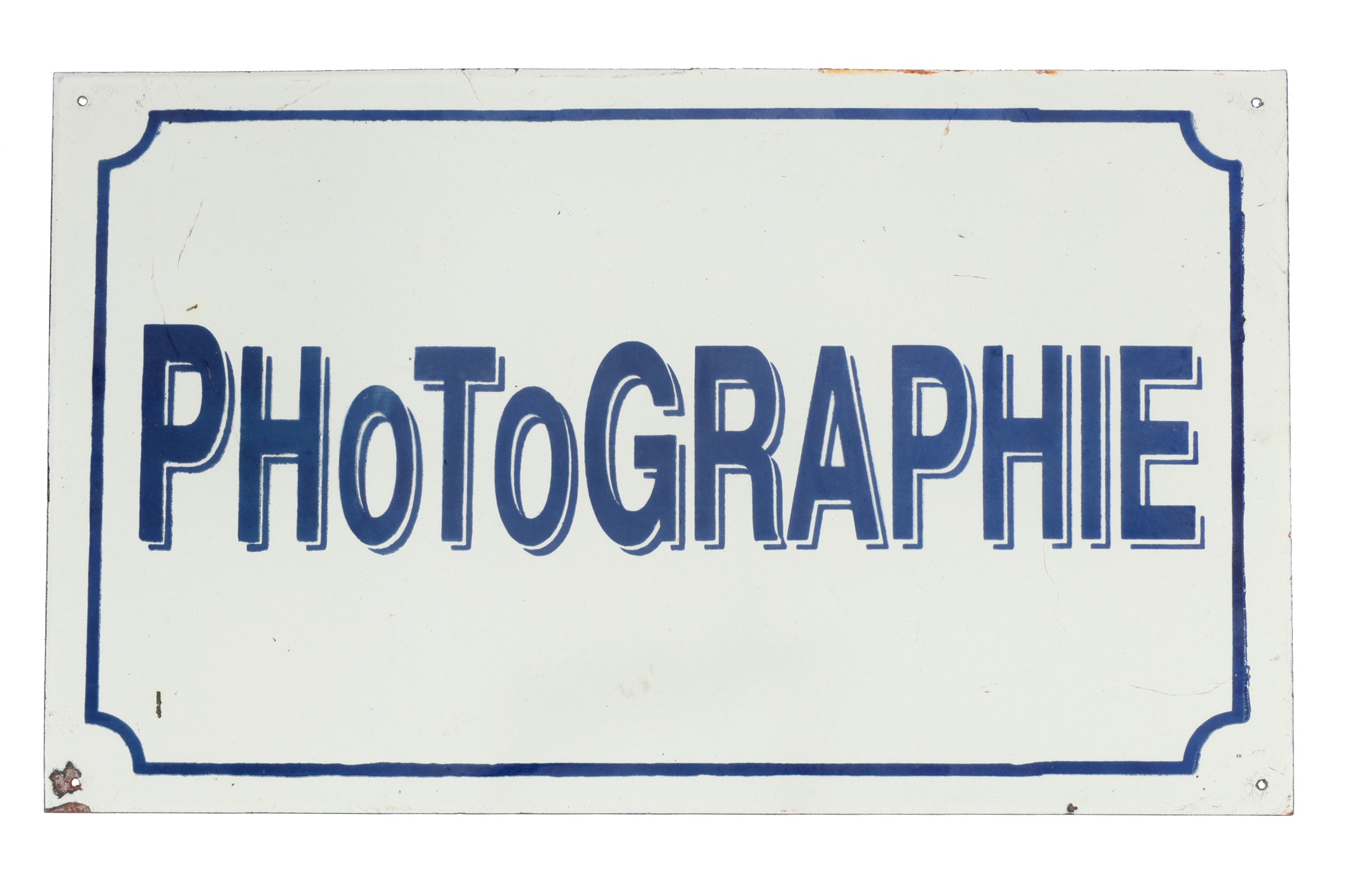 A French 'Photographie' Camera Advertising Sign,