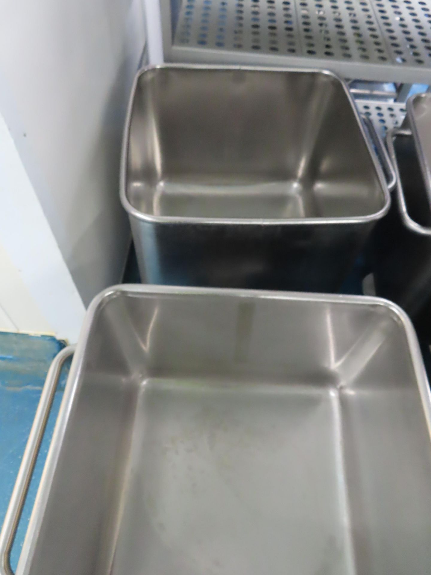 2 X 200 LITRE S/S TOTE BINS. - Image 2 of 2